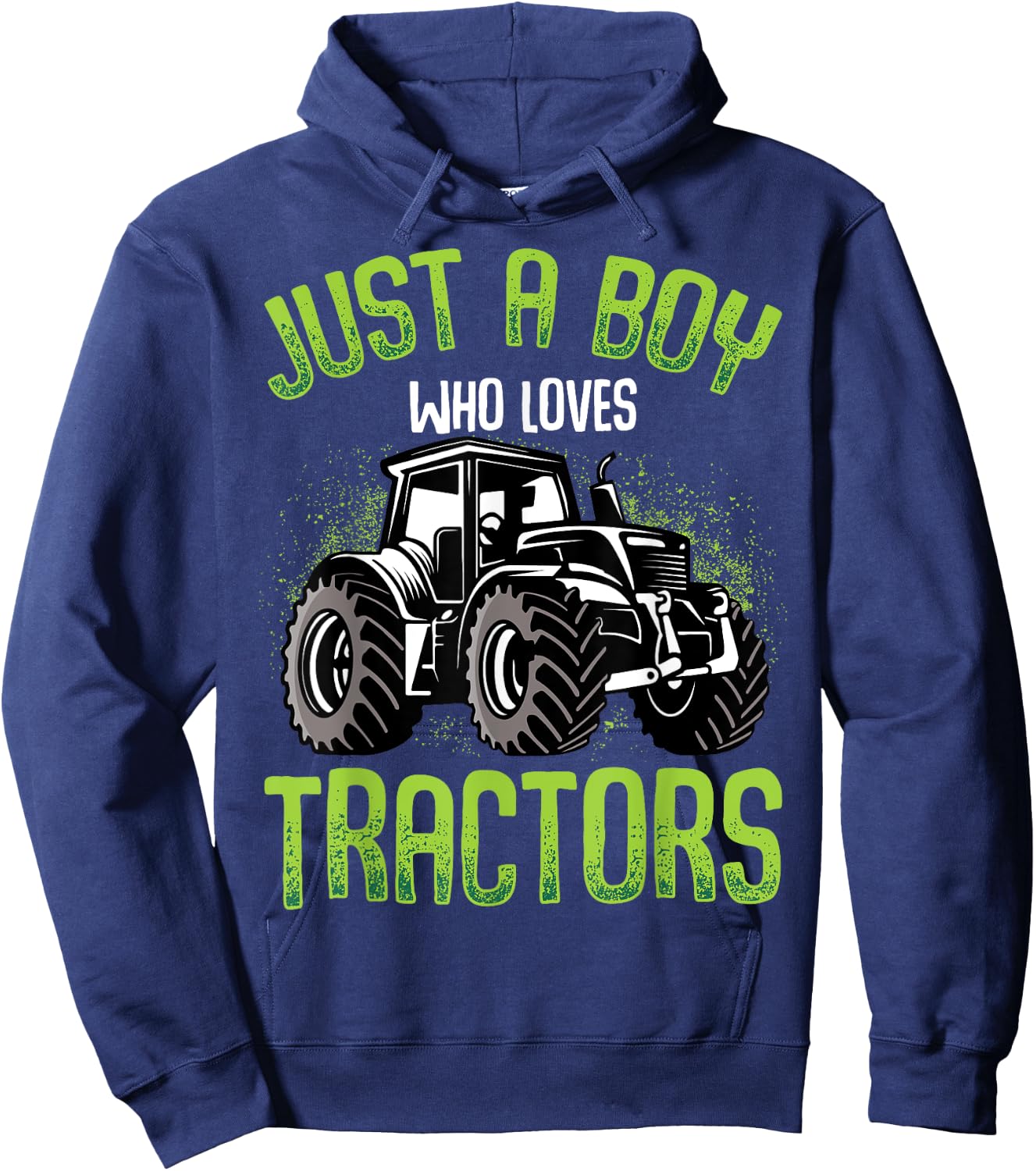 Just A Boy Who Loves Tractors Farm Kids Hoodie - Hoodie | Navy