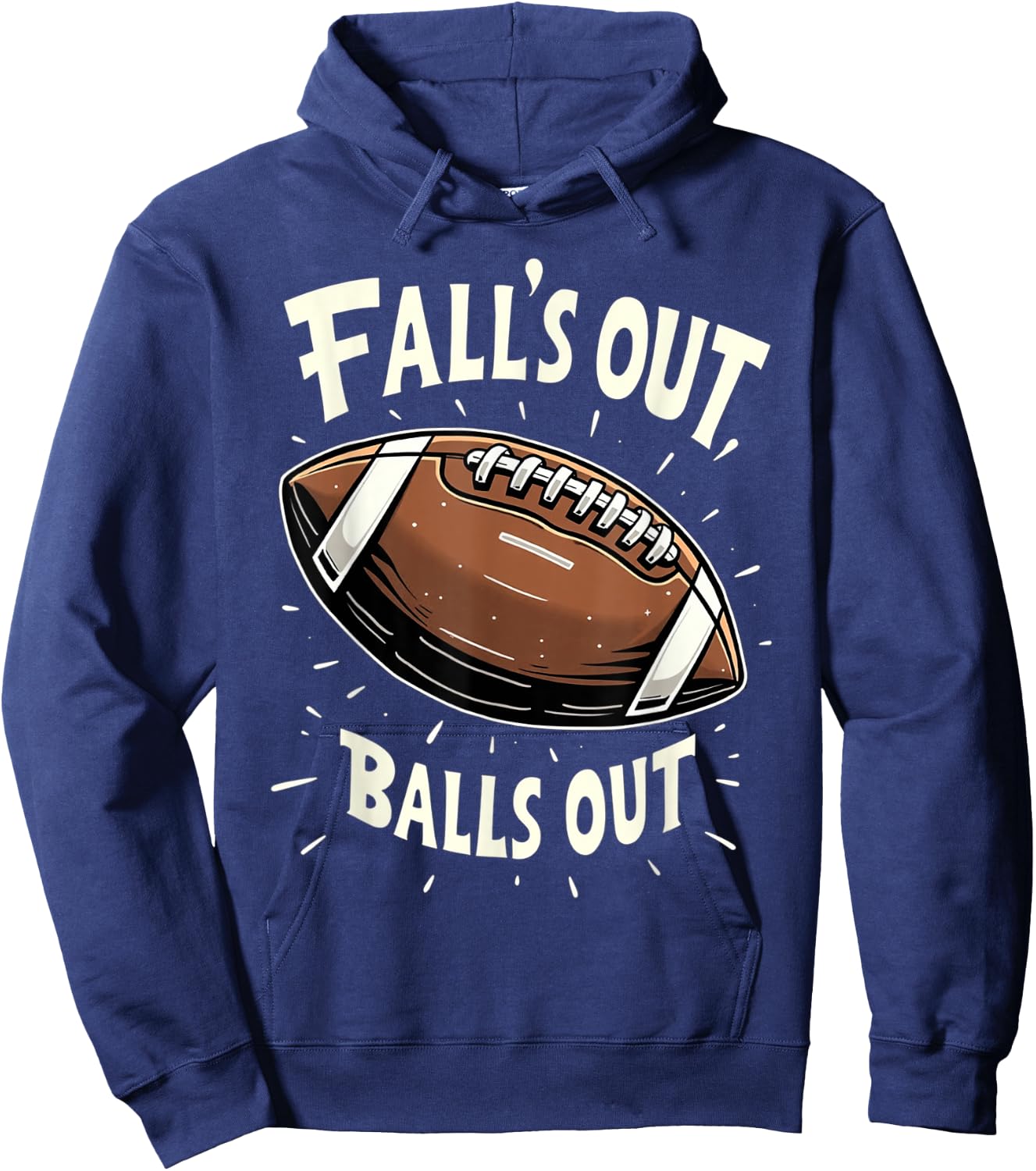 Fall's Out Balls Out Fantasy Football Men Women Kids Hoodie - Hoodie | Navy