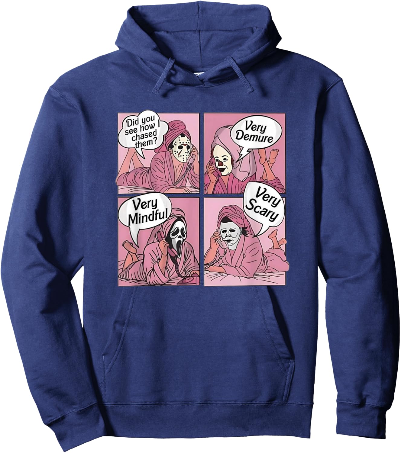 Funny Very Demure Very Mindful Gen Z Trend Quote Party Gifts Hoodie - Hoodie | Navy