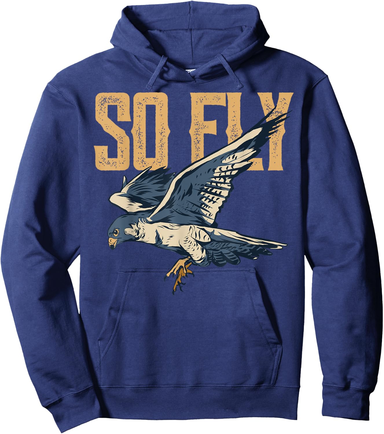 So Fly Peregrine Falcon Birding Ornithologists Hoodie - Hoodie | Navy