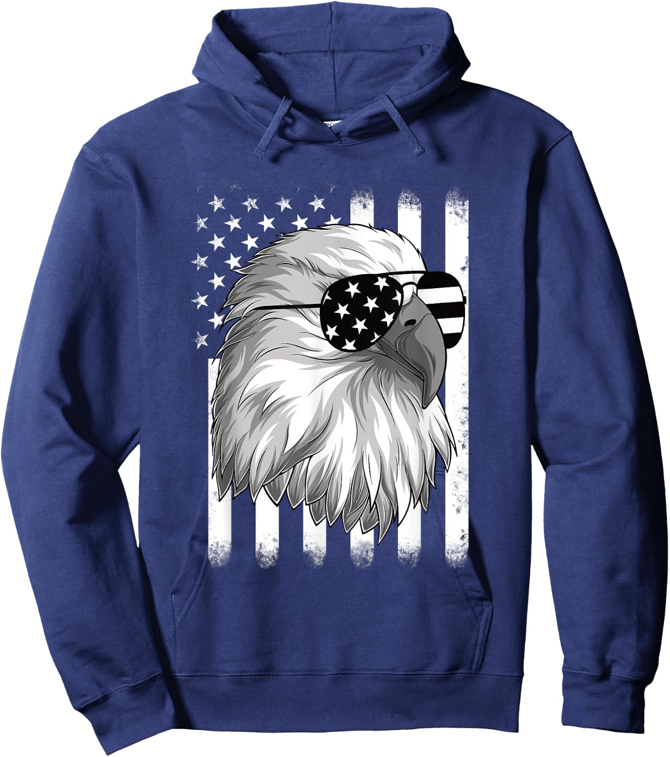 Patriotic Eagle 4th Of July USA American Flag Men Boys Kids Hoodie - Hoodie | Navy