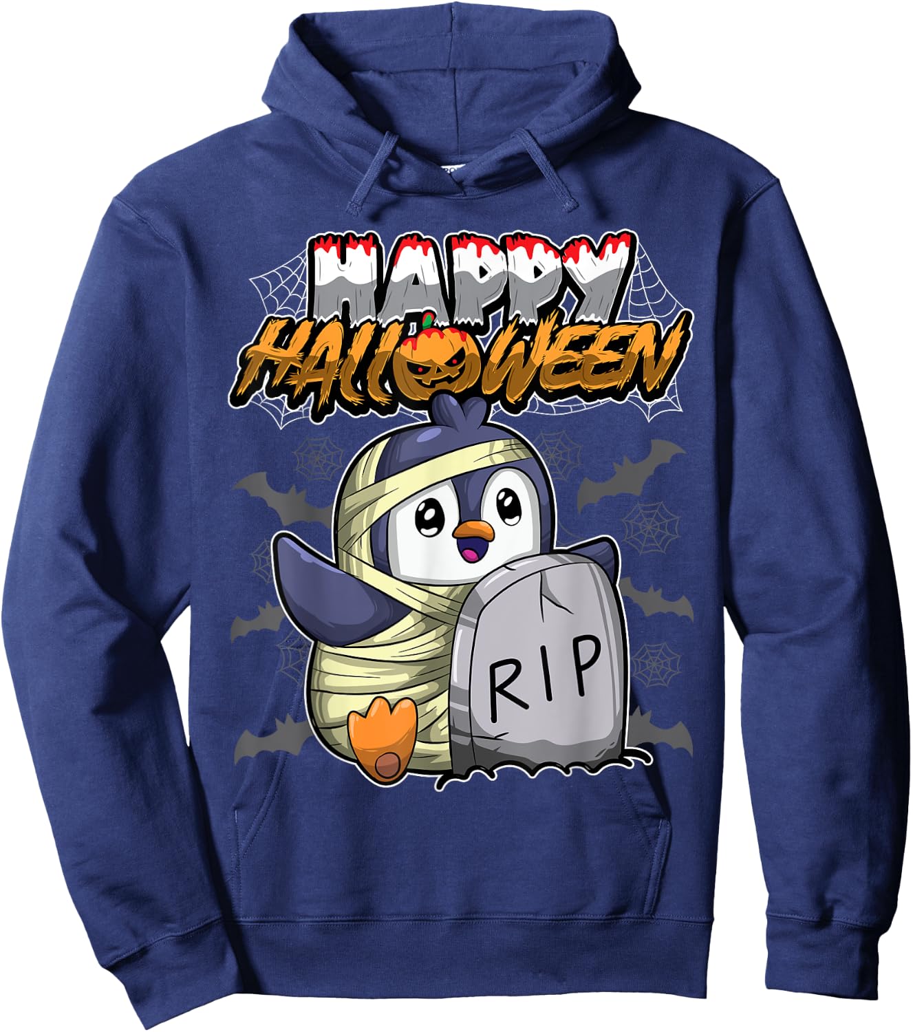 Happy Halloween - Disguised Penguin - Halloween Costume Hoodie - Hoodie | Navy