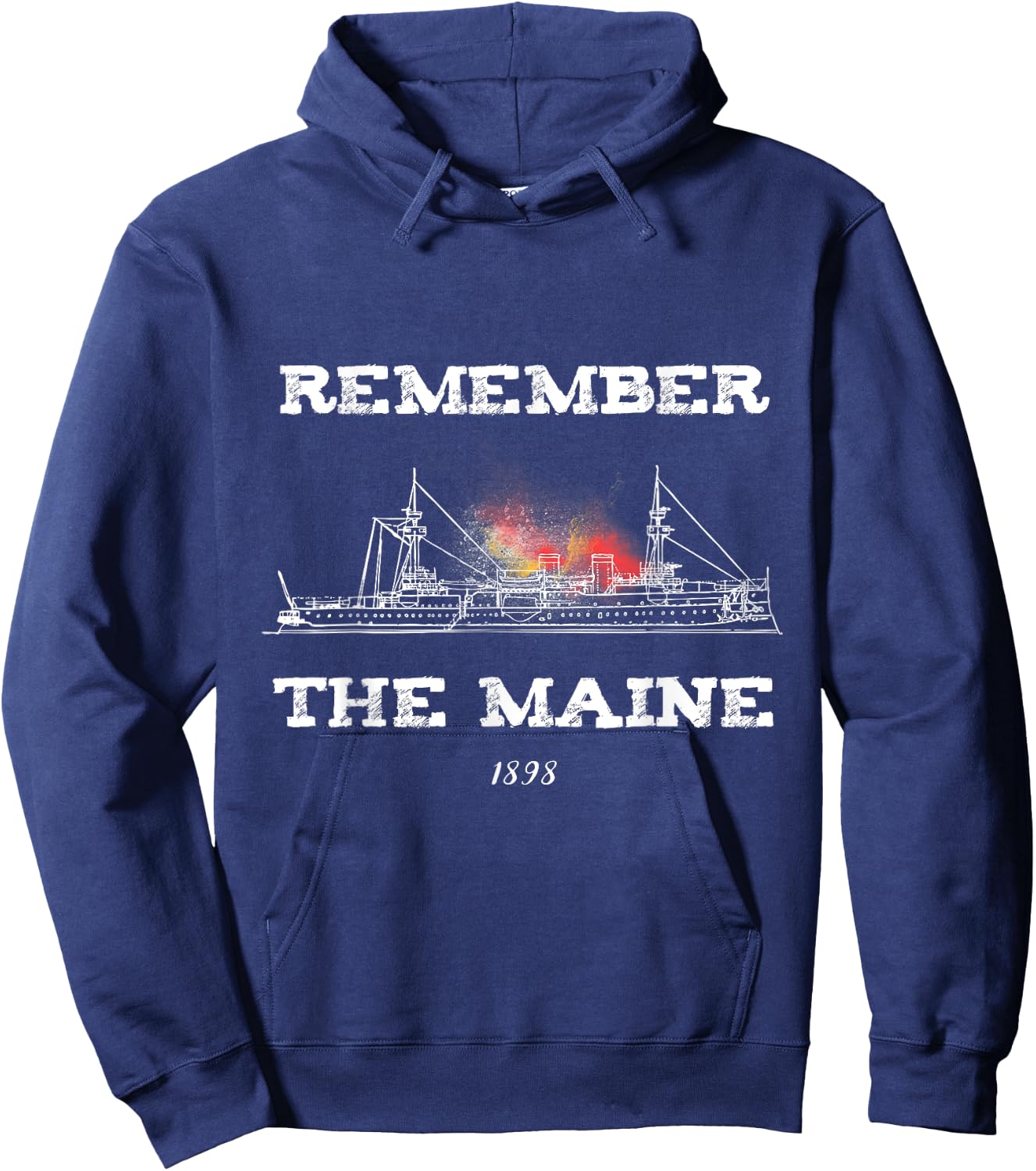 Remember the Maine Funny APUSH Shirt Hoodie - Hoodie | Navy