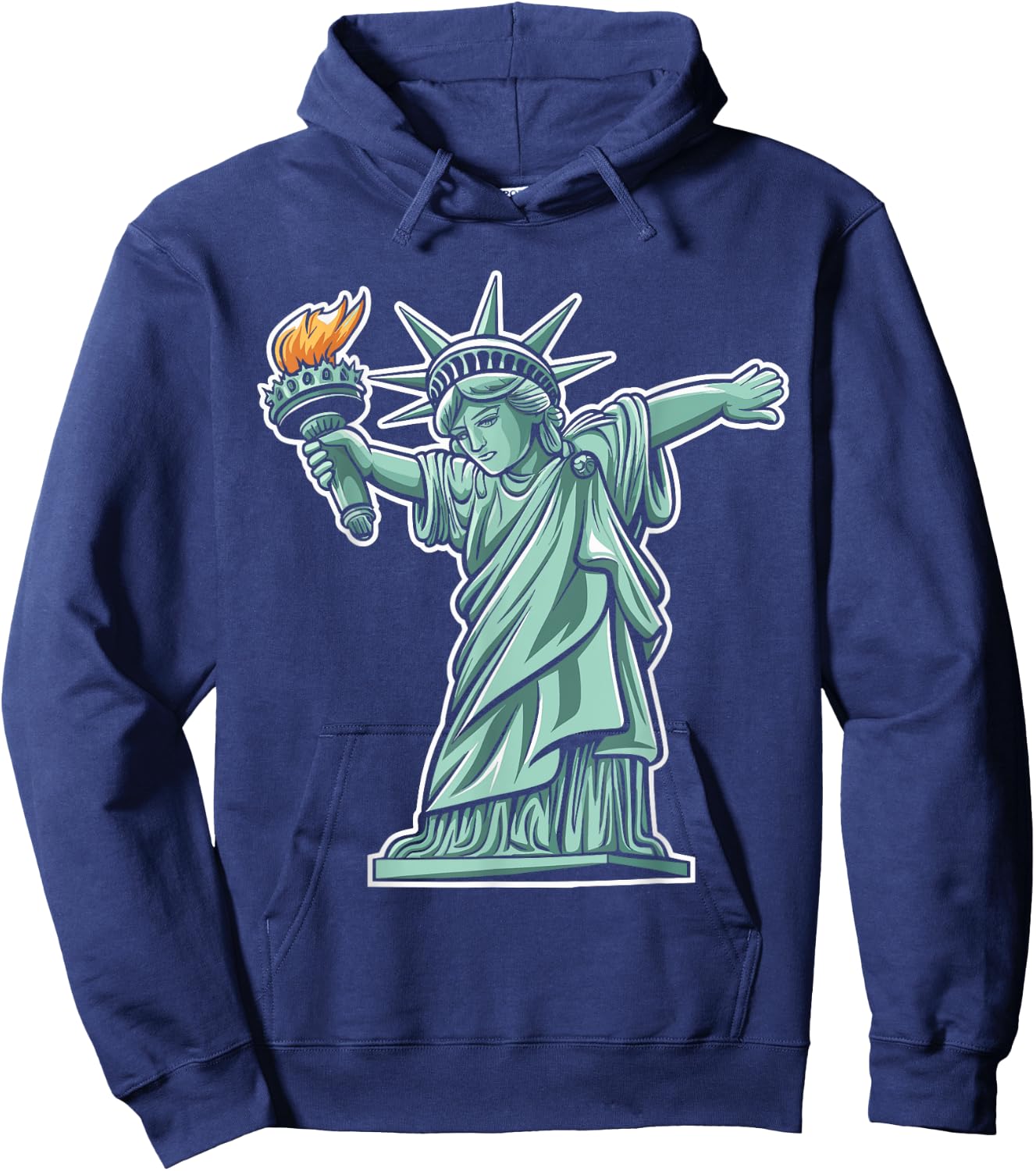 Freedom for All, Inspired by the Statue of Liberty Hoodie - Hoodie | Navy