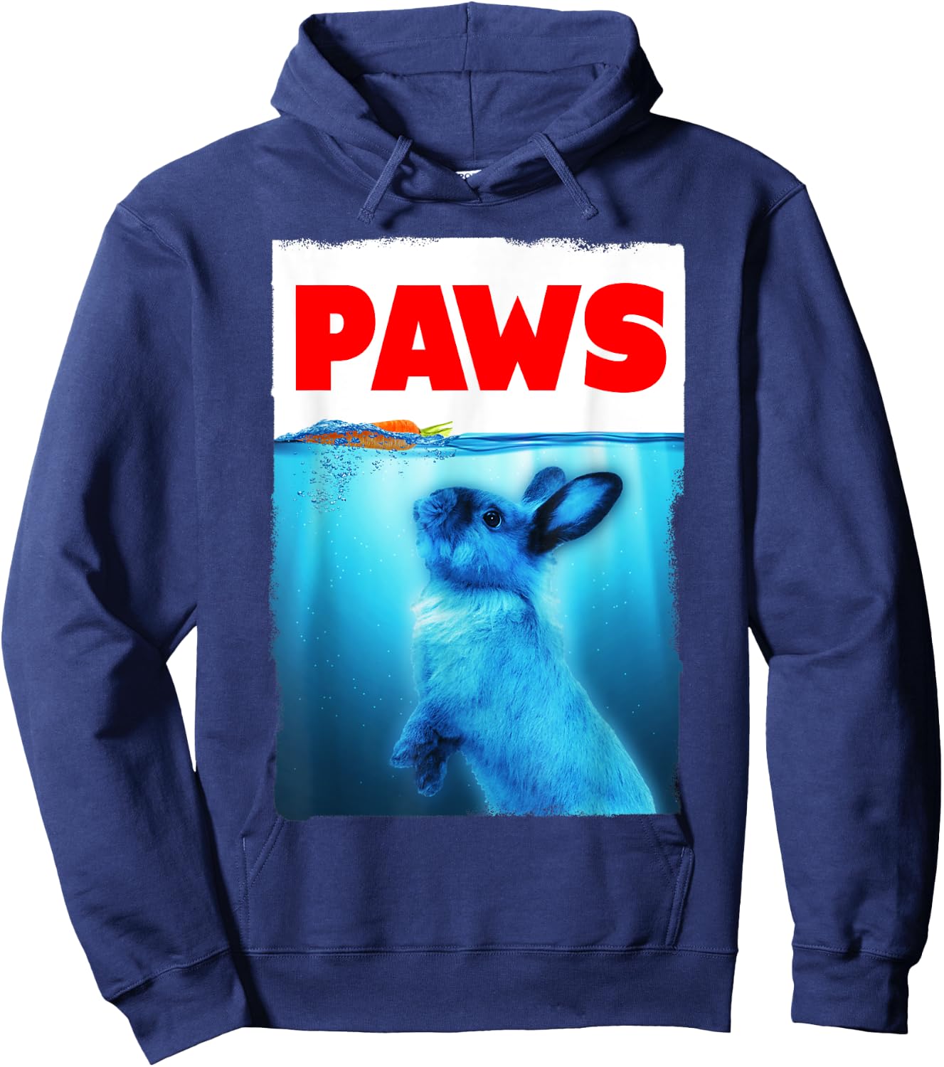 Paws Rabbit Parody Carrot Chaser Hoodie - Hoodie | Navy