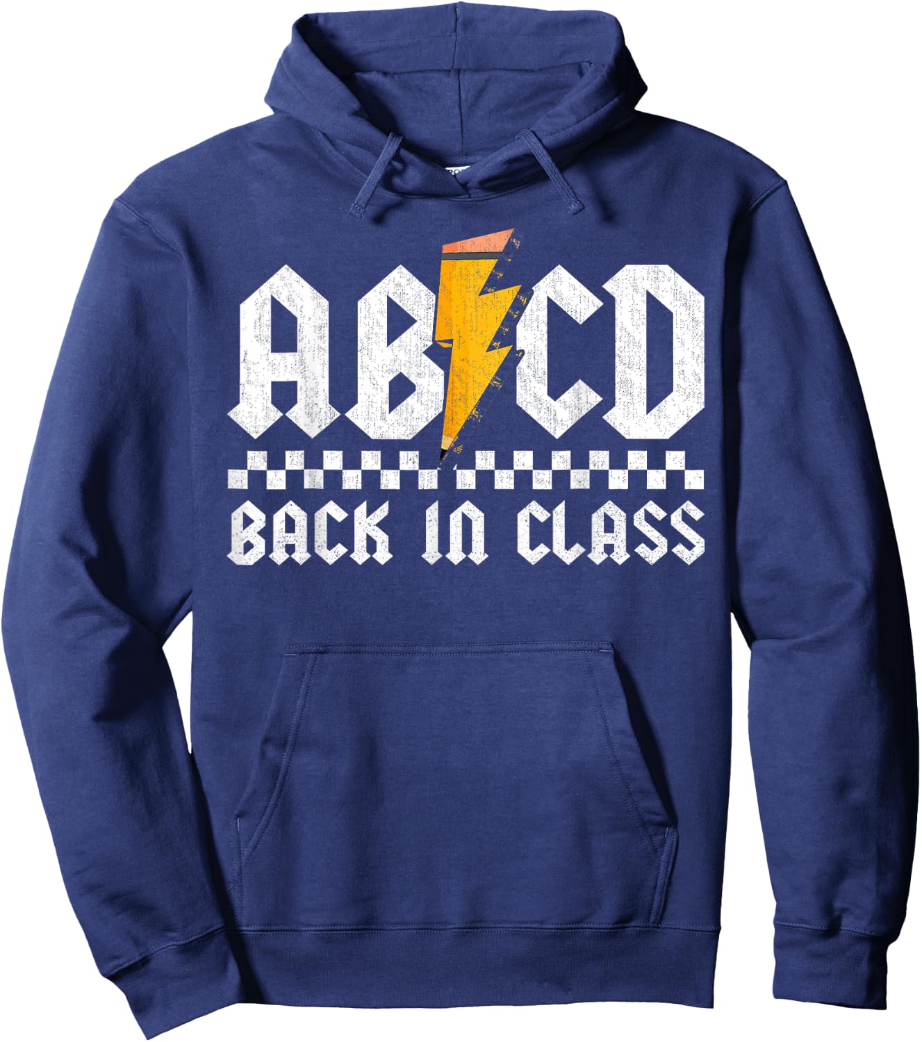 Back In Class Rocks Teacher Rock Back to School ABCD Women Girls Kids Hoodie - Hoodie | Navy
