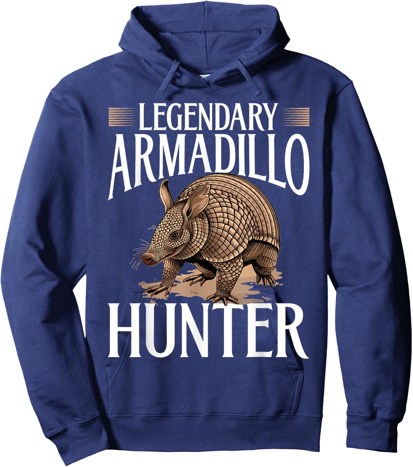 Funny Armadillo Animal Legendary Armadillo Hunter Hoodie - Hoodie | Navy