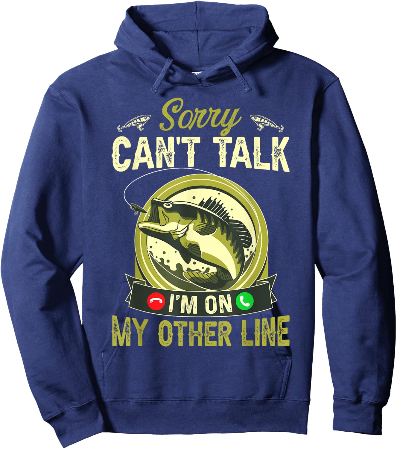 Sorry can't talk I'm on my other line Hoodie - Hoodie | Navy