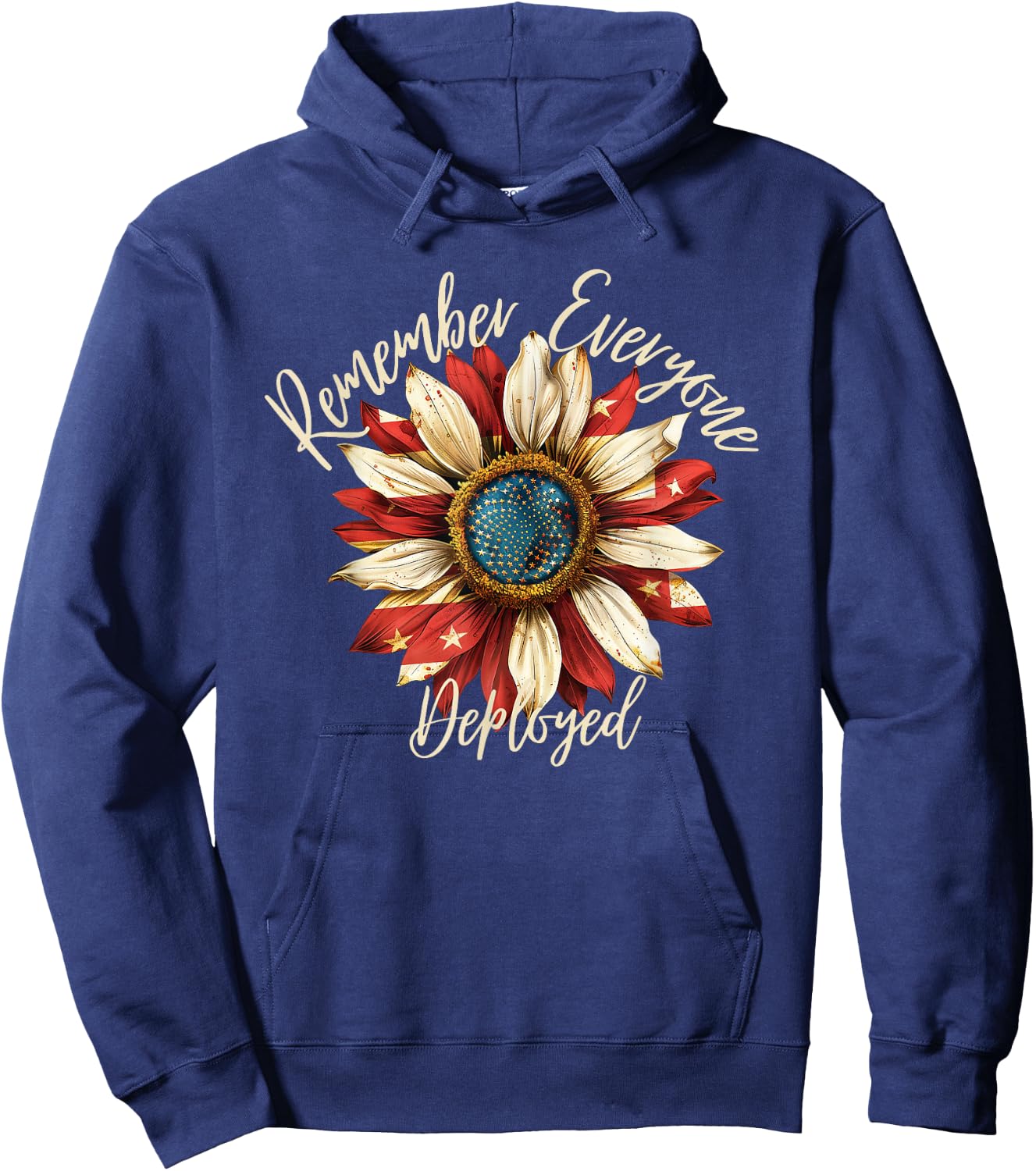 Patriotic Remember Everyone Deployed Red Friday Military Hoodie - Hoodie | Navy