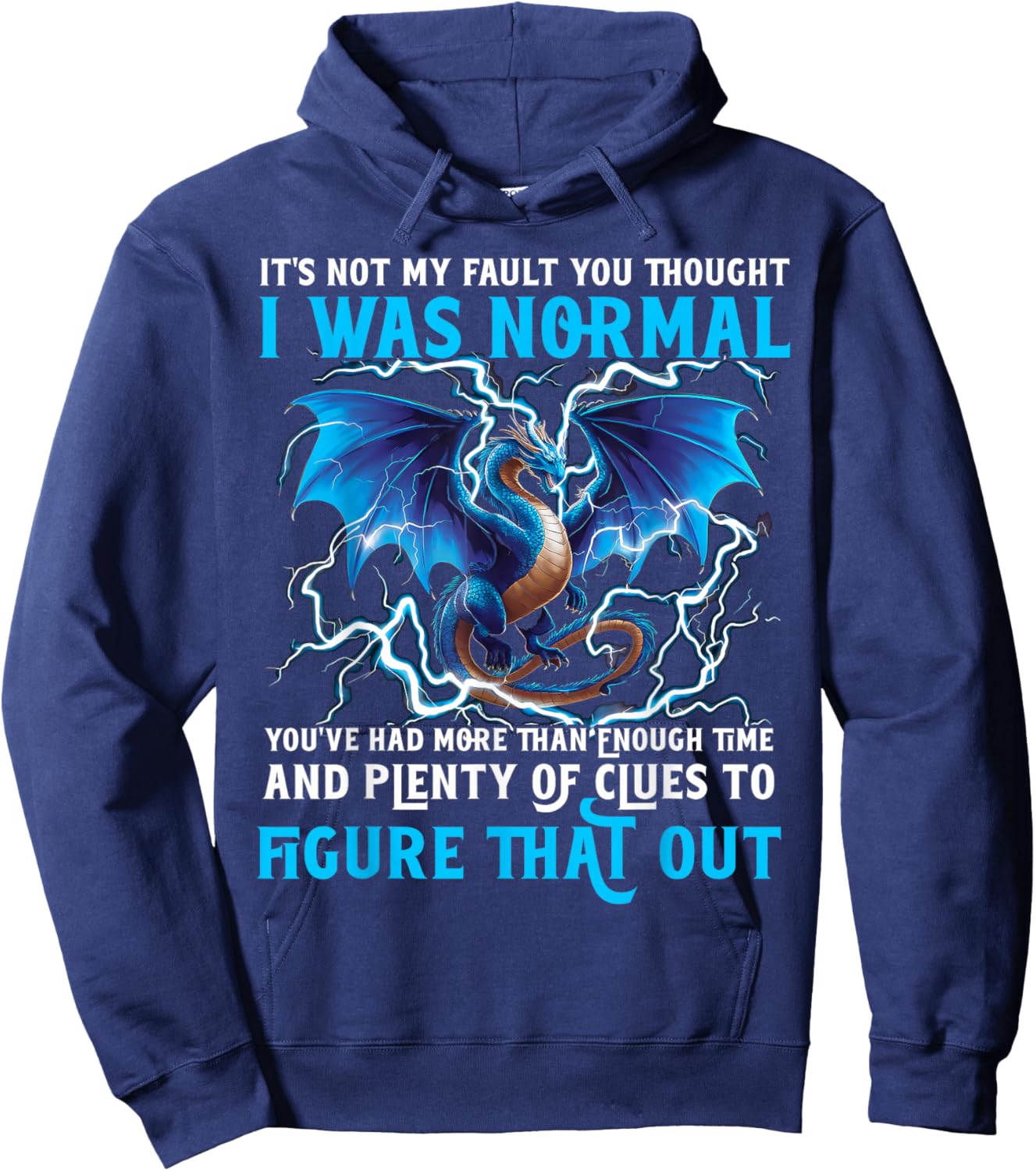 Dragon Chinese Mythical Creature Japanese Hoodie - Hoodie | Navy