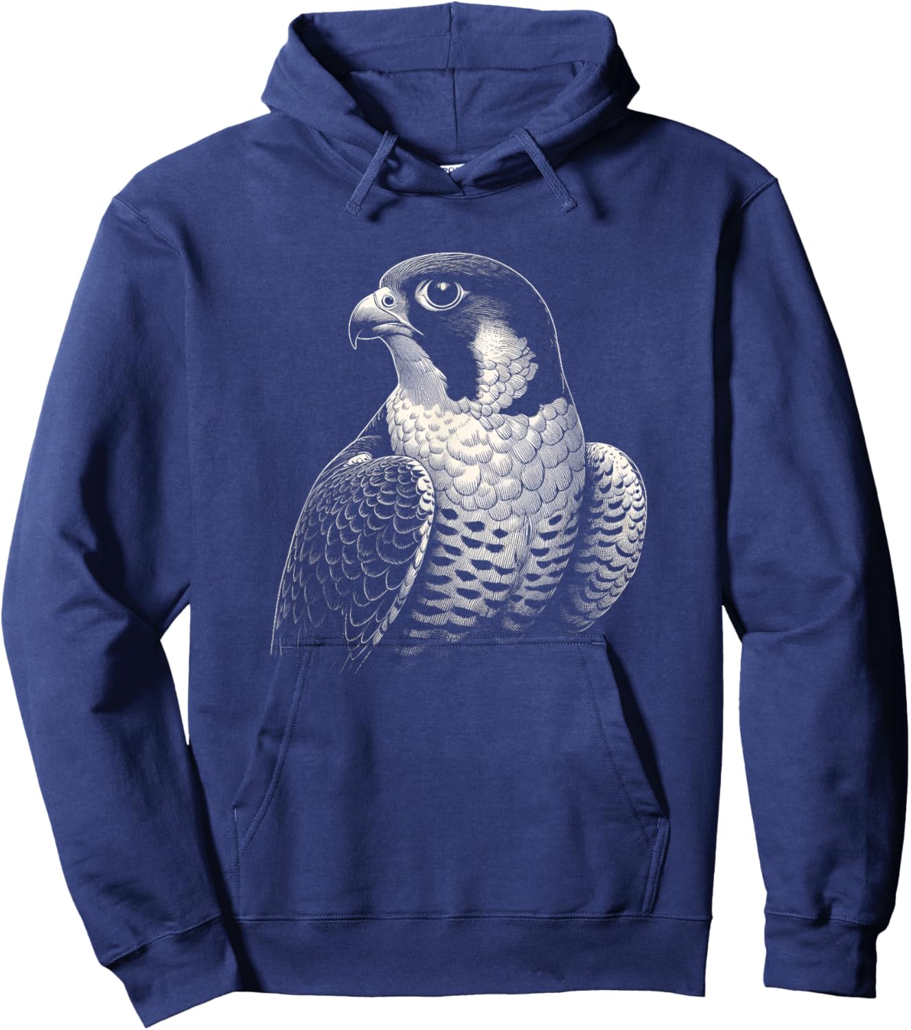 Vintage Peregrine Falcon Bird Graphic Art Design Hoodie - Hoodie | Navy