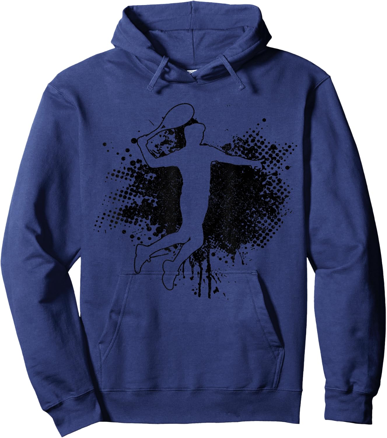 Tennis Player Sports Vintage Men Women Tennis Hoodie - Hoodie | Navy