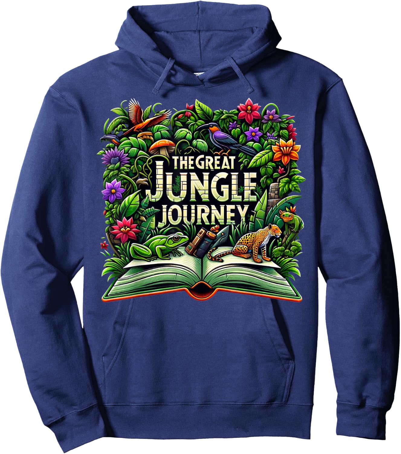 Jungle Journey VBS 2024 Vacation Bible School Summer Camp Women Girls Kids Hoodie - Hoodie | Navy