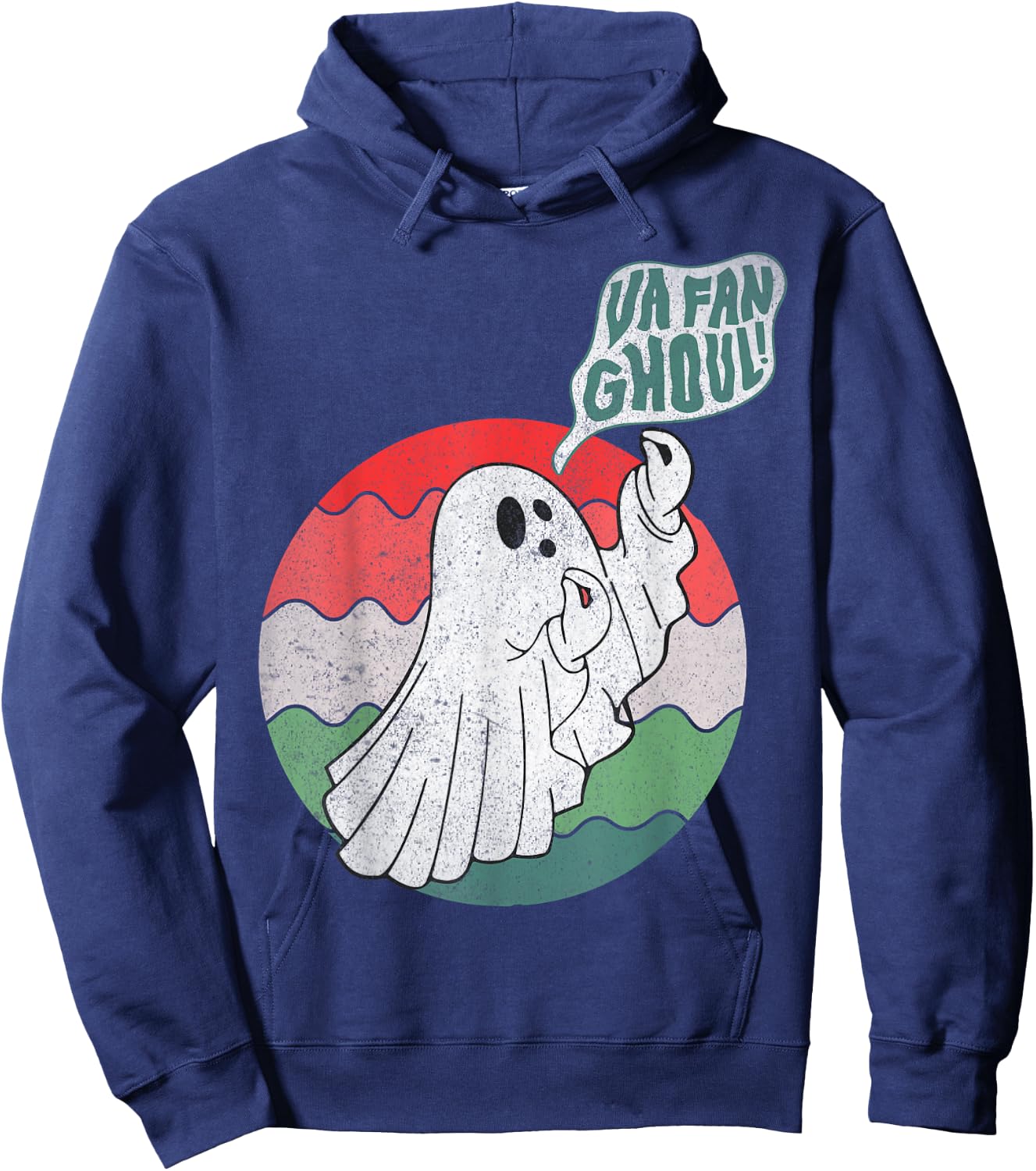 Va Fan Ghoul Ghost Italian Halloween Hoodie - Hoodie | Navy