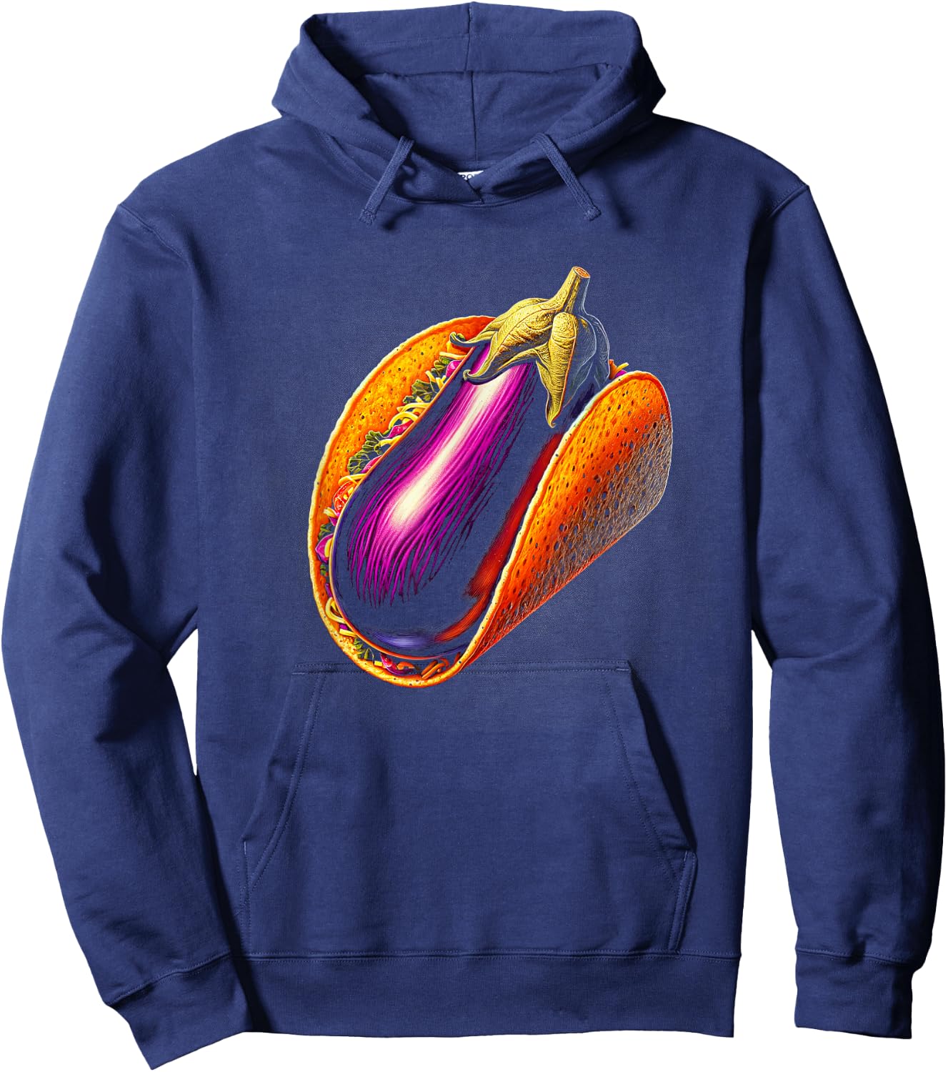 Eggplant Taco Hoodie - Hoodie | Navy