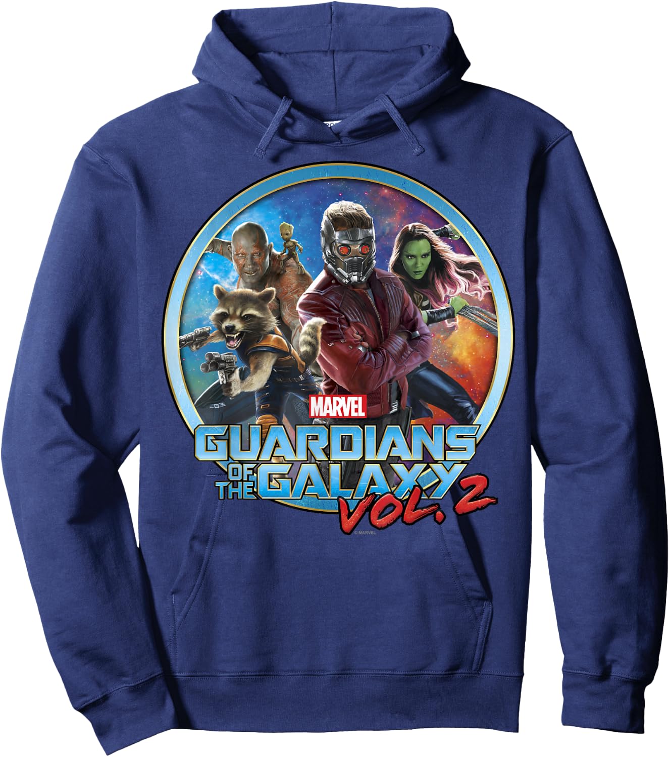 Marvel Guardians of The Galaxy Vol 2 Team Up Poster Hoodie - Hoodie | Navy