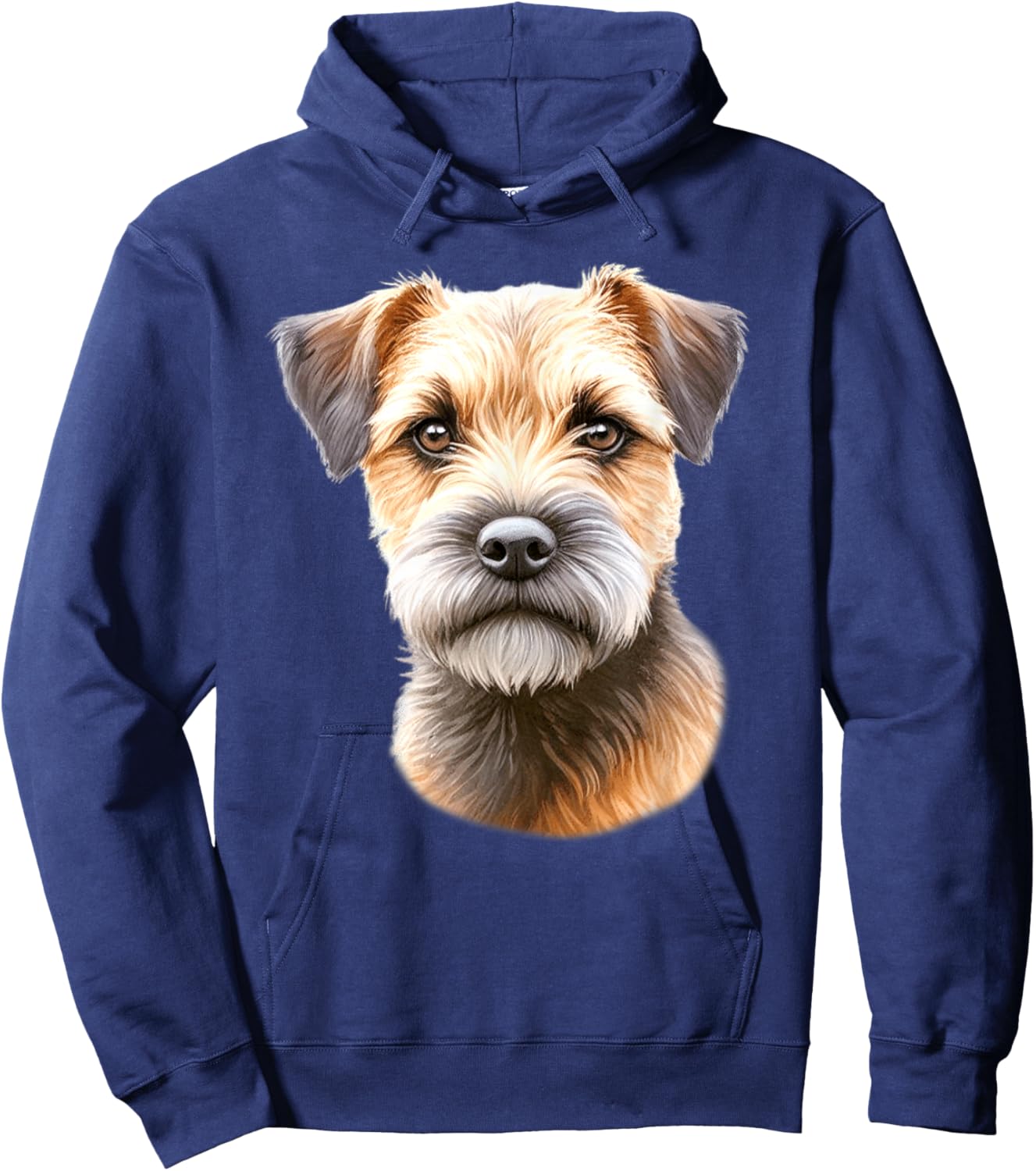 Border Terrier Dog Portrait Hoodie - Hoodie | Navy