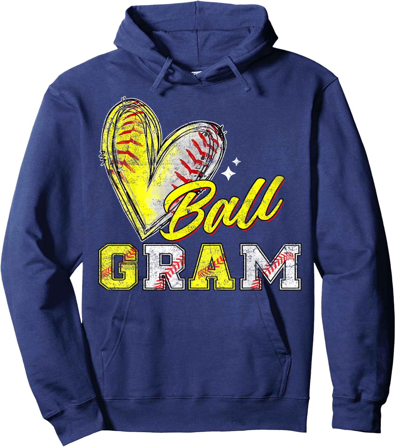 Funny Ball Gram Softball Baseball Gram Hoodie - Hoodie | Navy