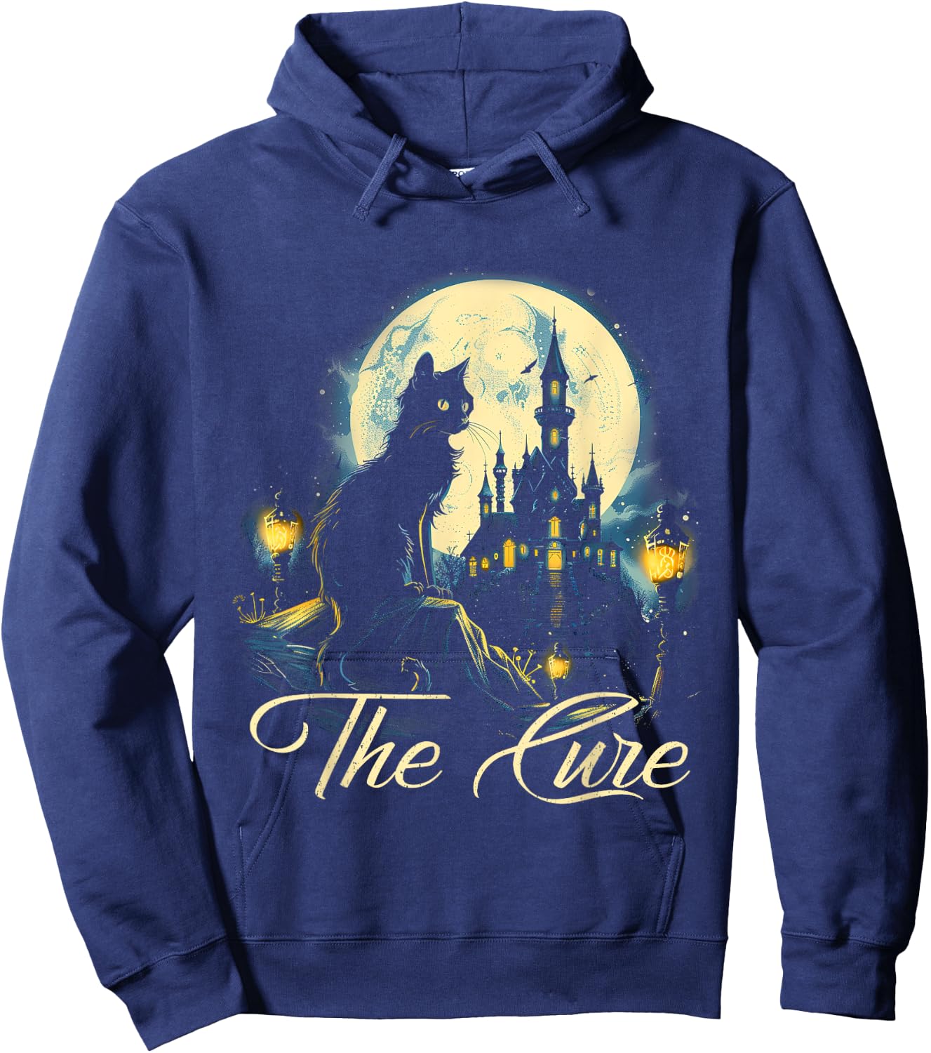 Cures Vintage Art Lovely Animal Musician Funny Outfits Cats Hoodie - Hoodie | Navy