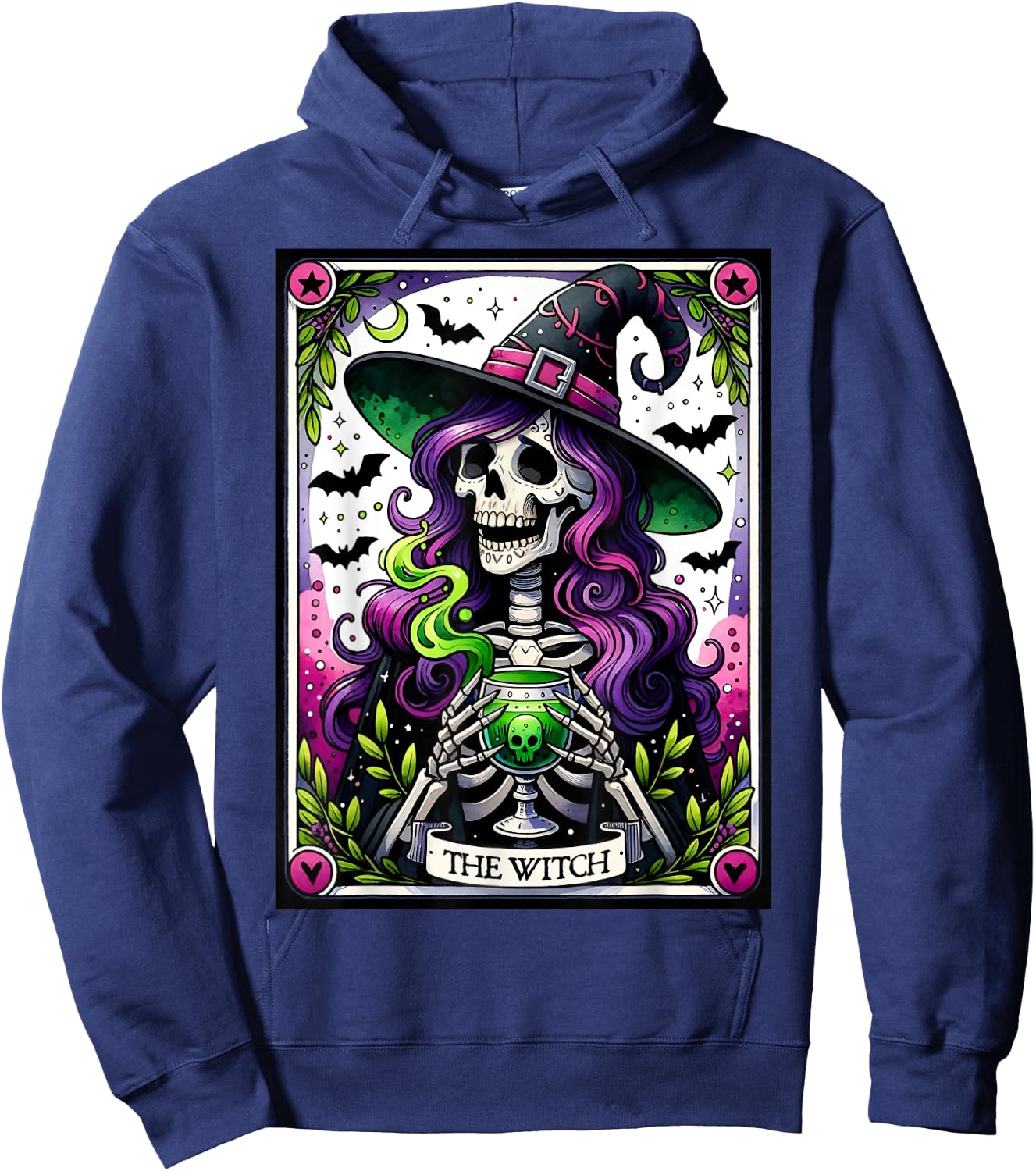 Tarot Card The Witch Trick Or Treat Spooky Season Halloween Hoodie - Hoodie | Navy
