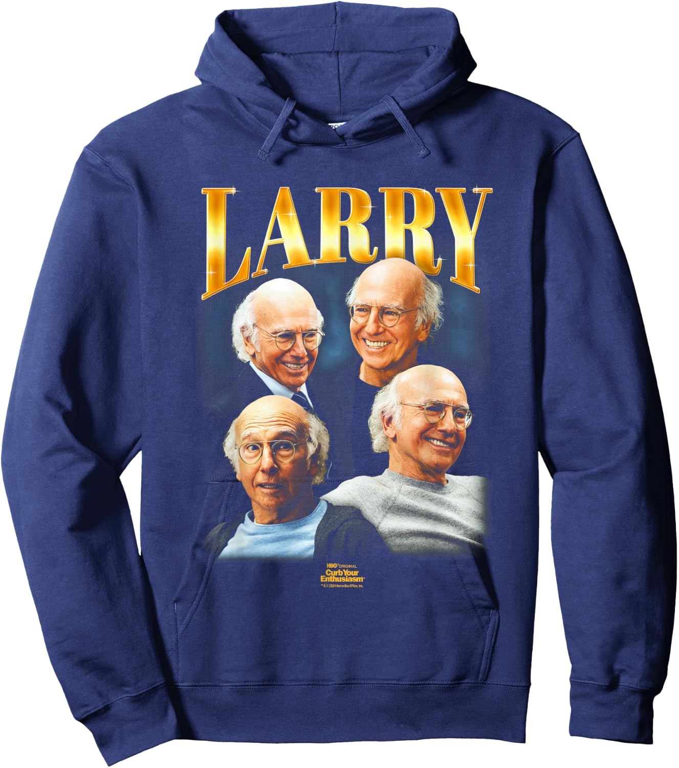 Curb Your Enthusiasm Larry's 90's Heartthrob Hoodie - Hoodie | Navy