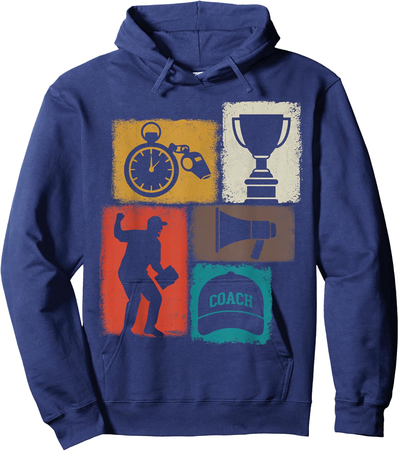 Coach Vintage Collage Instructor Hoodie - Hoodie | Navy
