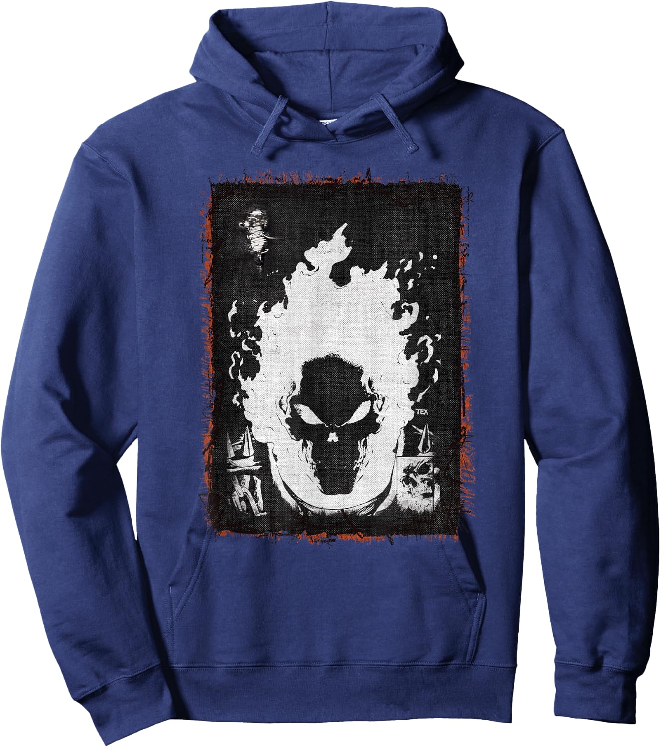 Marvel Ghost Rider Flaming Skull Hoodie - Hoodie | Navy
