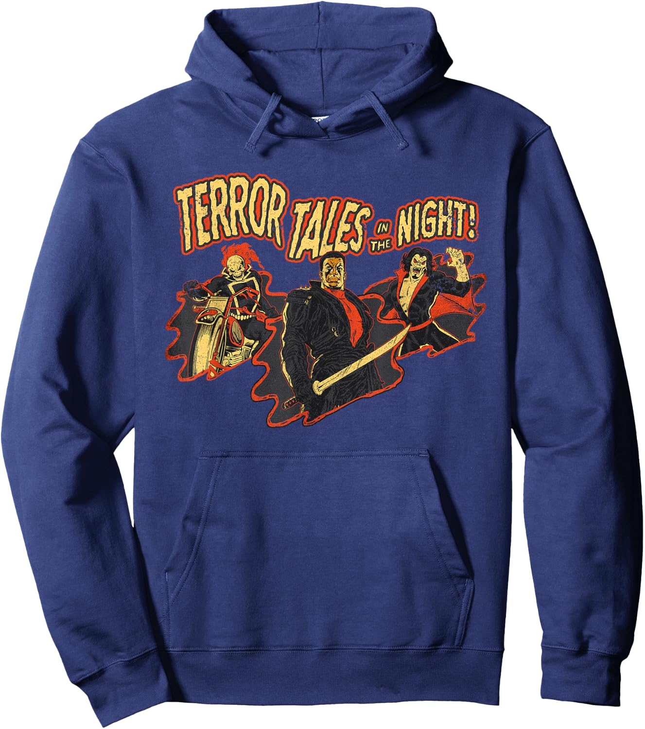 Marvel Blade Ghost Rider & Morbius Terror Tales in The Night Hoodie - Hoodie | Navy