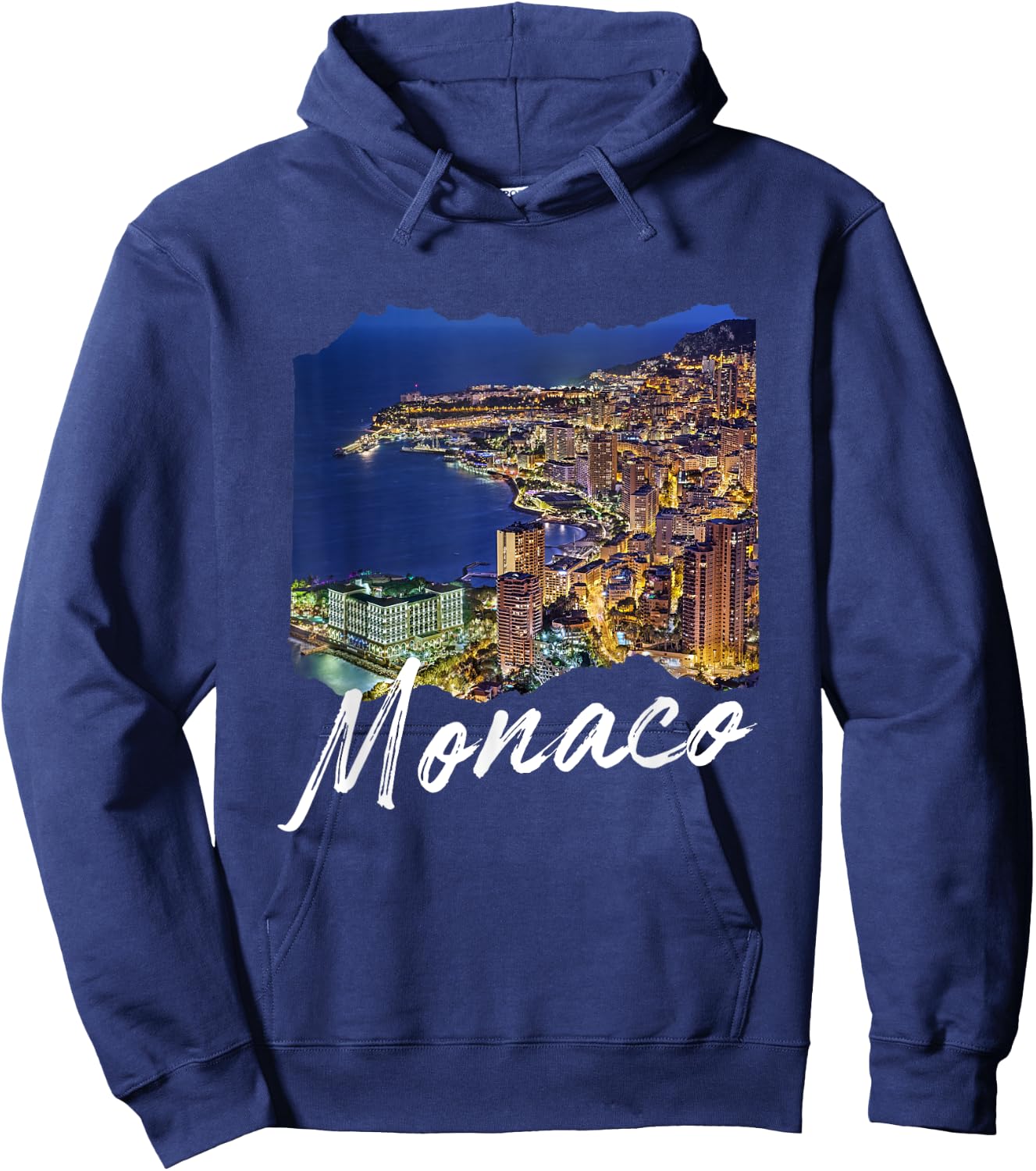 Monaco At Night / Monaco Hoodie - Hoodie | Navy