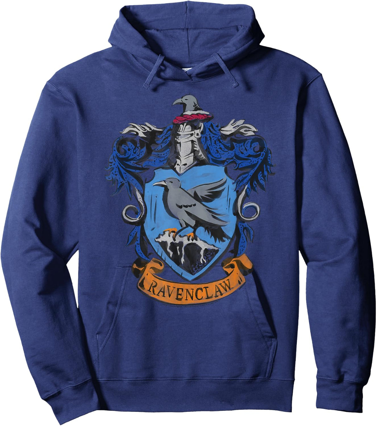 Harry Potter Drawn Ravenclaw Crest Hoodie - Hoodie | Navy
