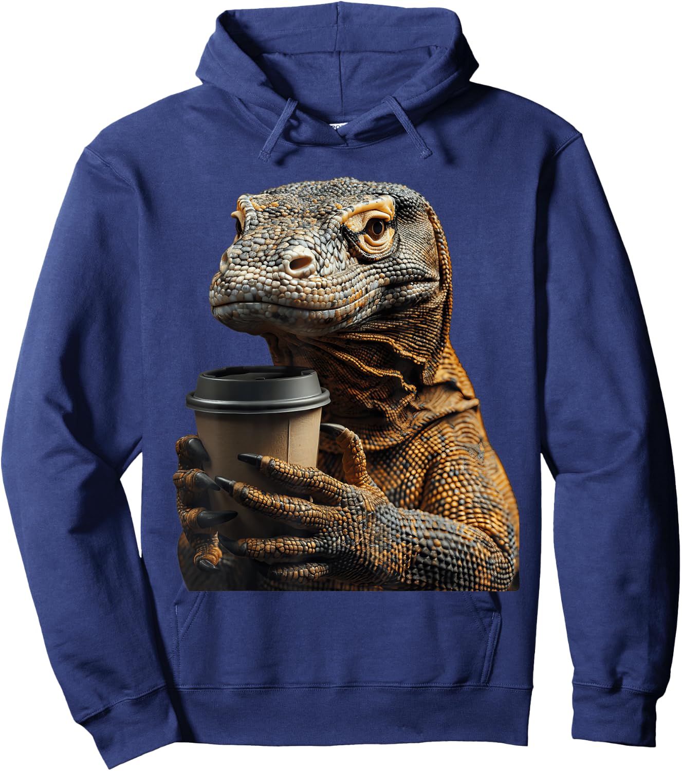 Komodo Dragon Coffee Hoodie - Hoodie | Navy