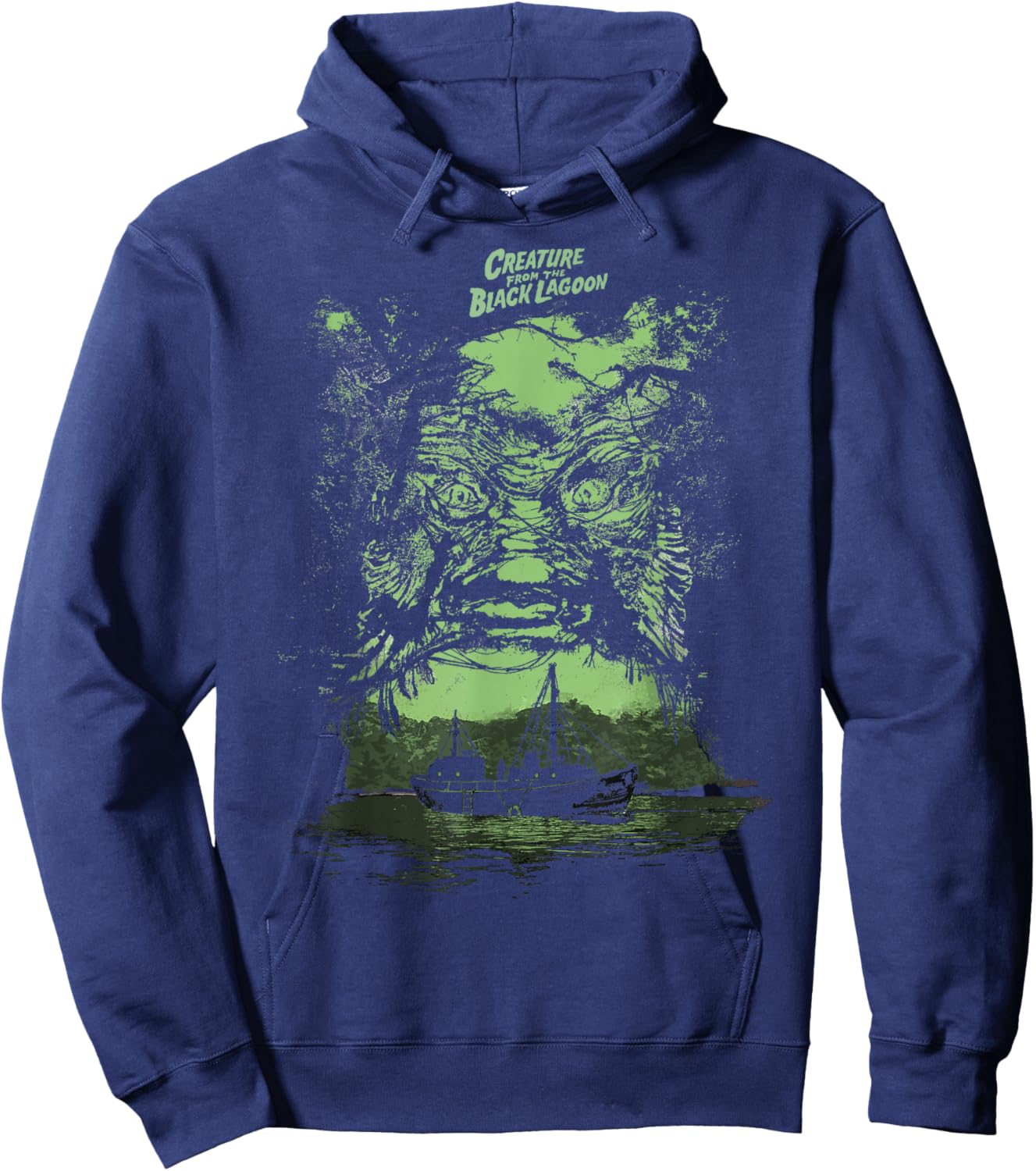 Universal Monsters Creature from The Black Lagoon Illusion Hoodie - Hoodie | Navy