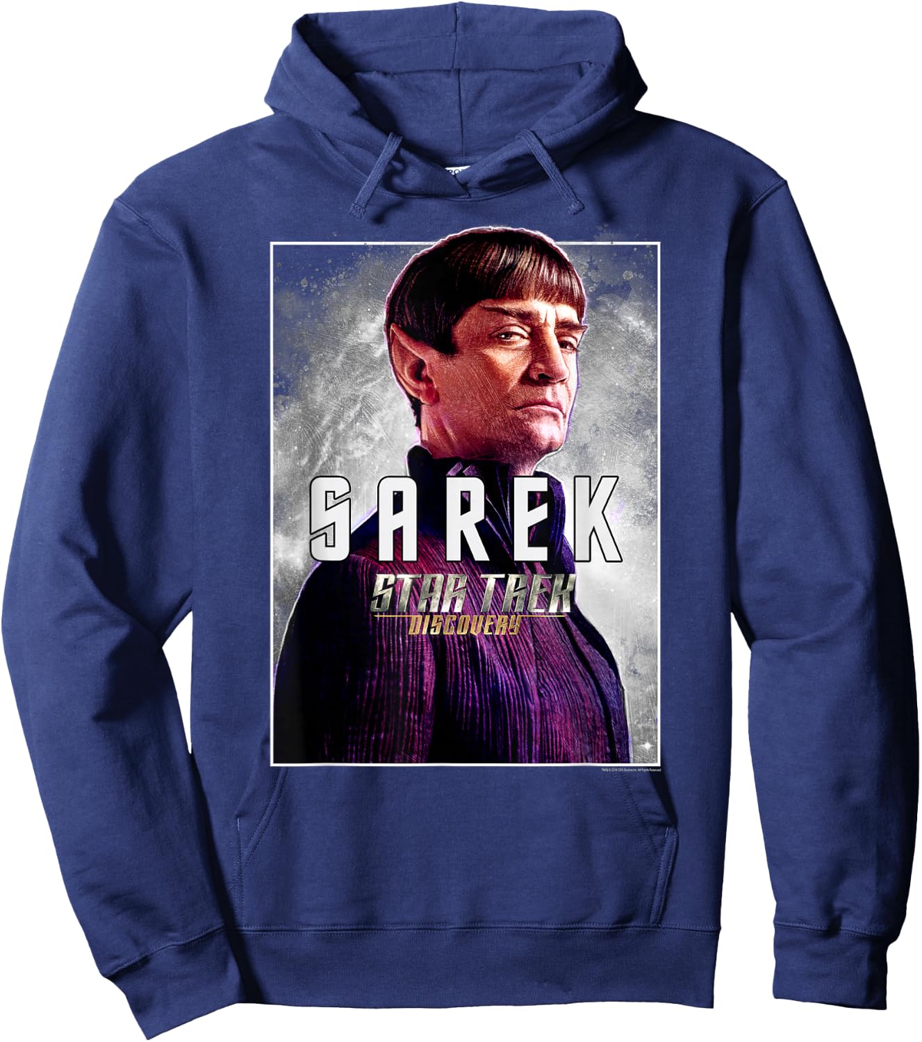Star Trek Discovery Sarek Boxed Portrait Hoodie - Hoodie | Navy