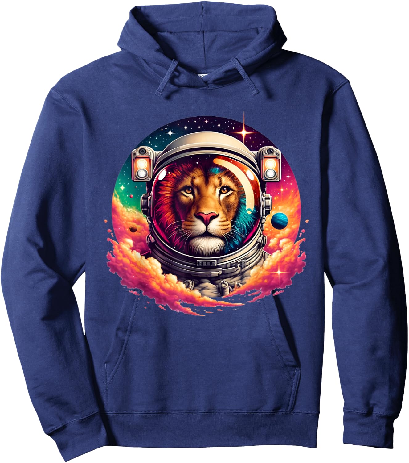 Lion Astronaut Space Hiker Hoodie - Hoodie | Navy