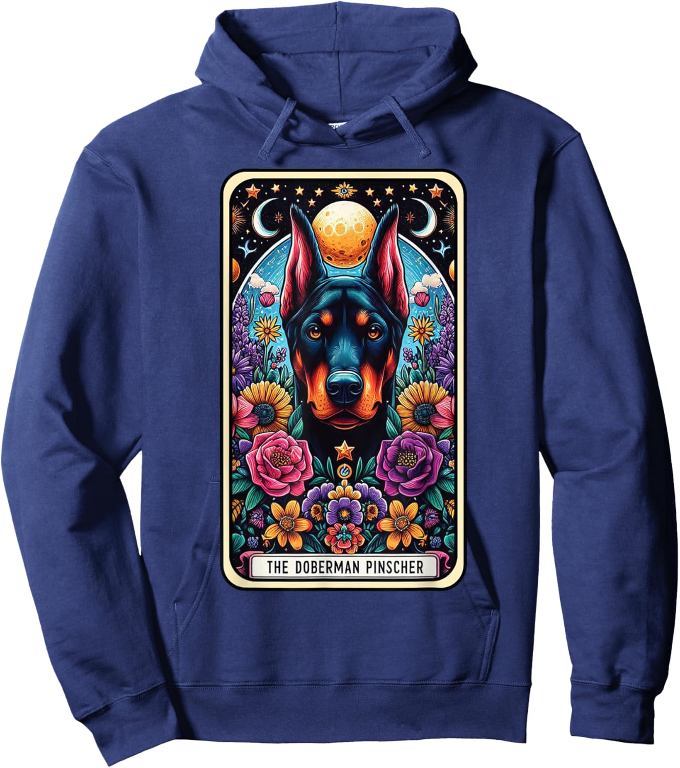 The Doberman Pinscher Tarot Card Dog Hoodie - Hoodie | Navy