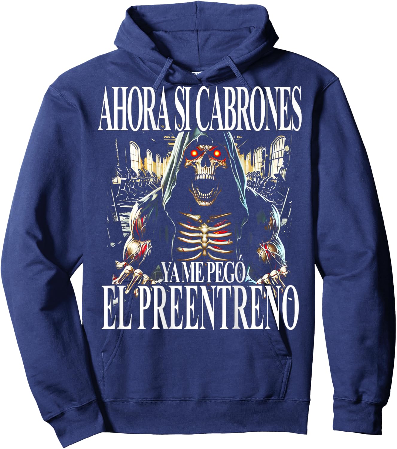 Frases Chidas Funny Mexicans Sarcasm Skull Sayings Mexico Hoodie - Hoodie | Navy