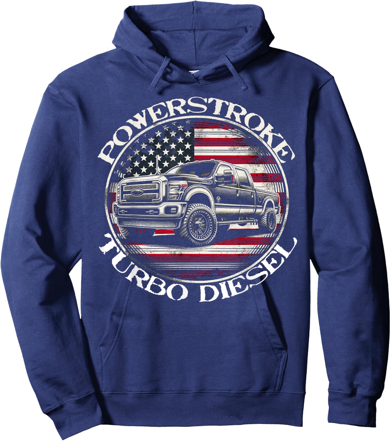 Diesel Power Stroke Coal Rolling Turbo Diesel Truck Hoodie - Hoodie | Navy