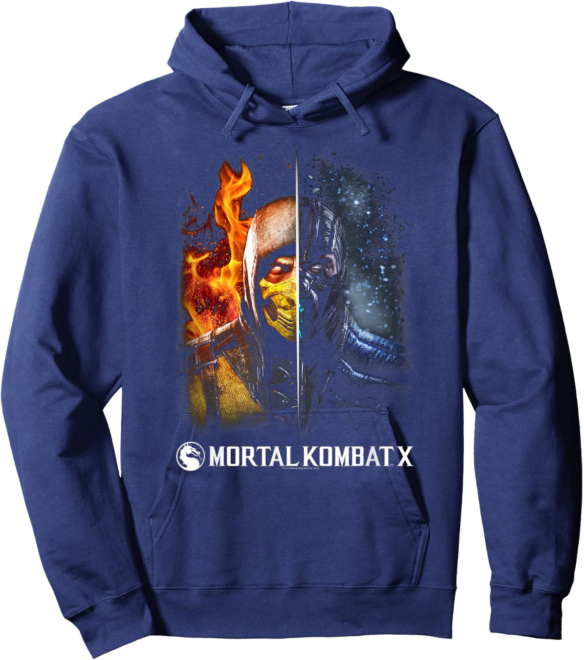 Mortal Kombat X Fire and Ice Hoodie - Hoodie | Navy