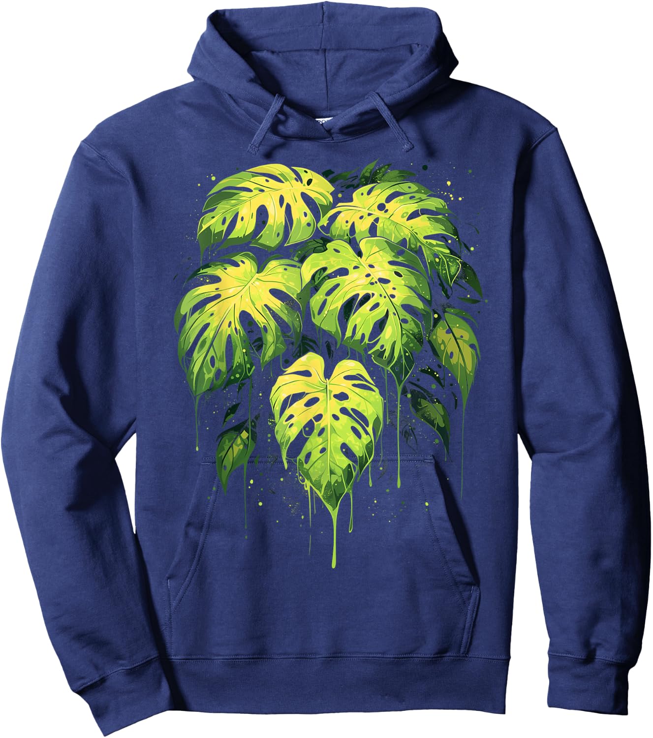 Monstera Deliciosa Plant Lover Lady Daddy Botanical Hoodie - Hoodie | Navy