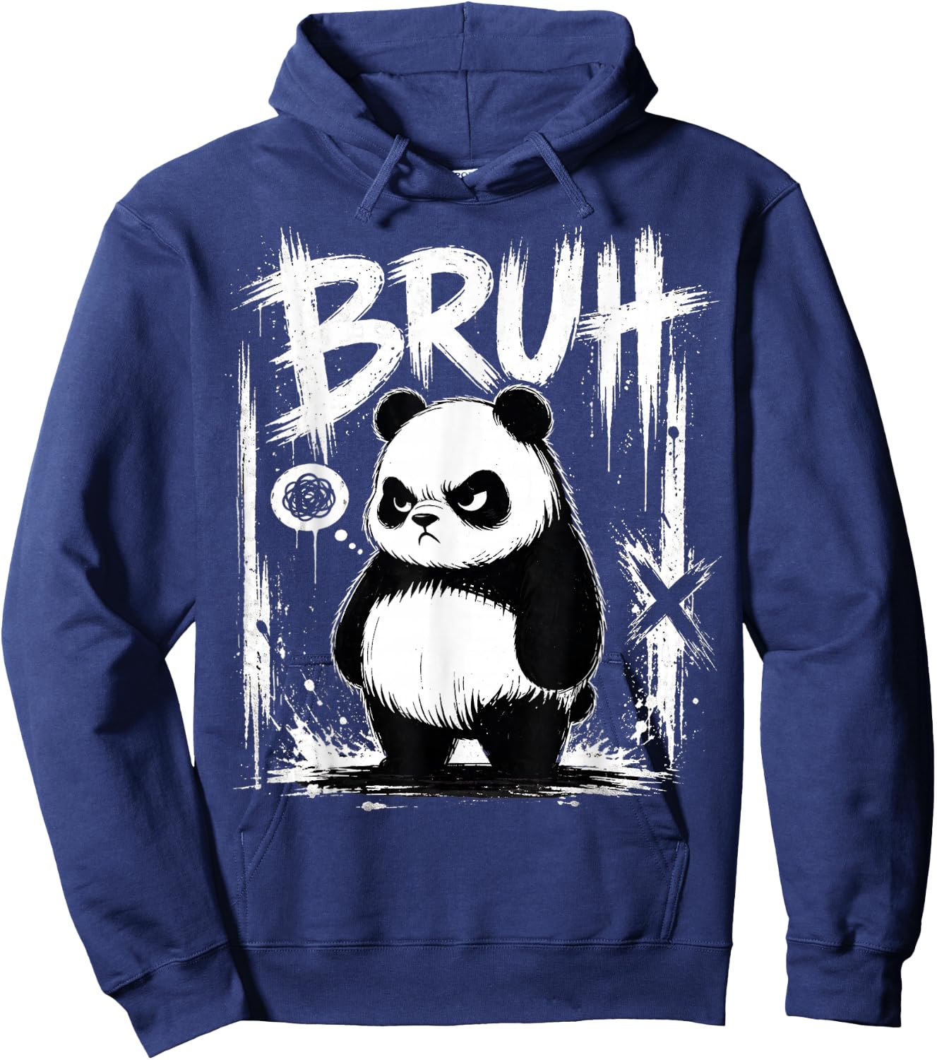 Cool Bruh Panda Funny Panda Men Women Kids Teens Animal Hoodie - Hoodie | Navy