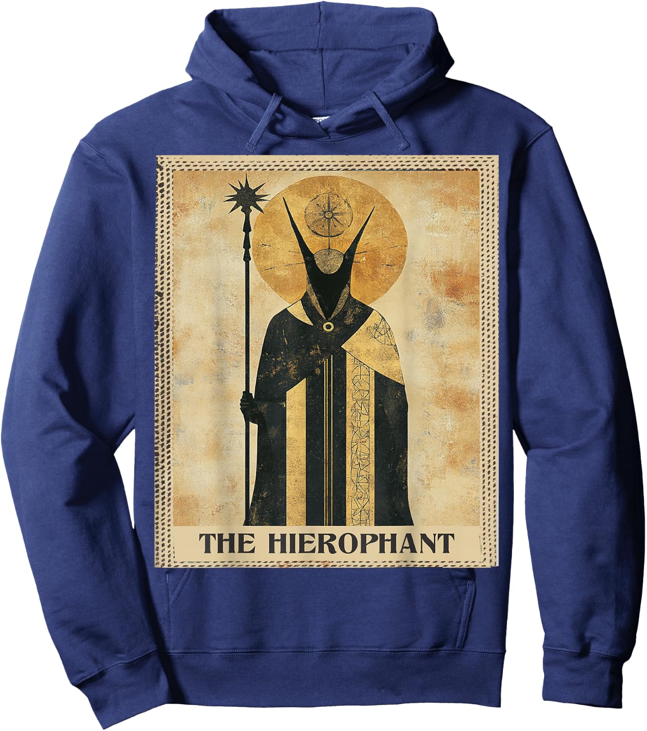 Witch Tarot Card The Hierophant Hoodie - Hoodie | Navy