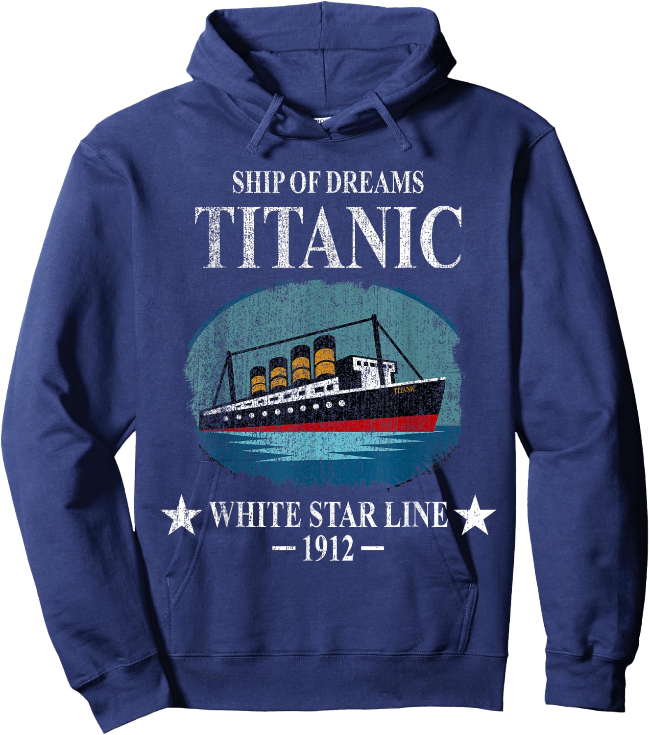 RMS TITANIC Ship Sailing Boat Ship 1912 Boys Girl Kids Hoodie - Hoodie | Navy