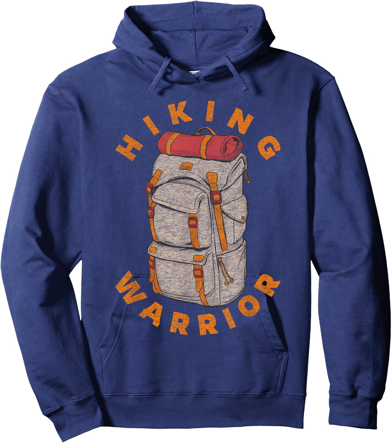Funny Hiking Saying | Hiker Backpacker Vintage Graphic Hoodie - Hoodie | Navy