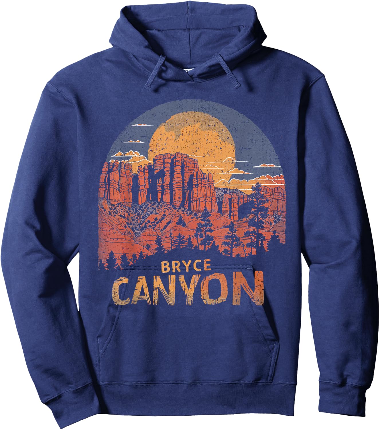 Bryce Canyon - US National Park Vintage Men Women Kids Utah Hoodie - Hoodie | Navy