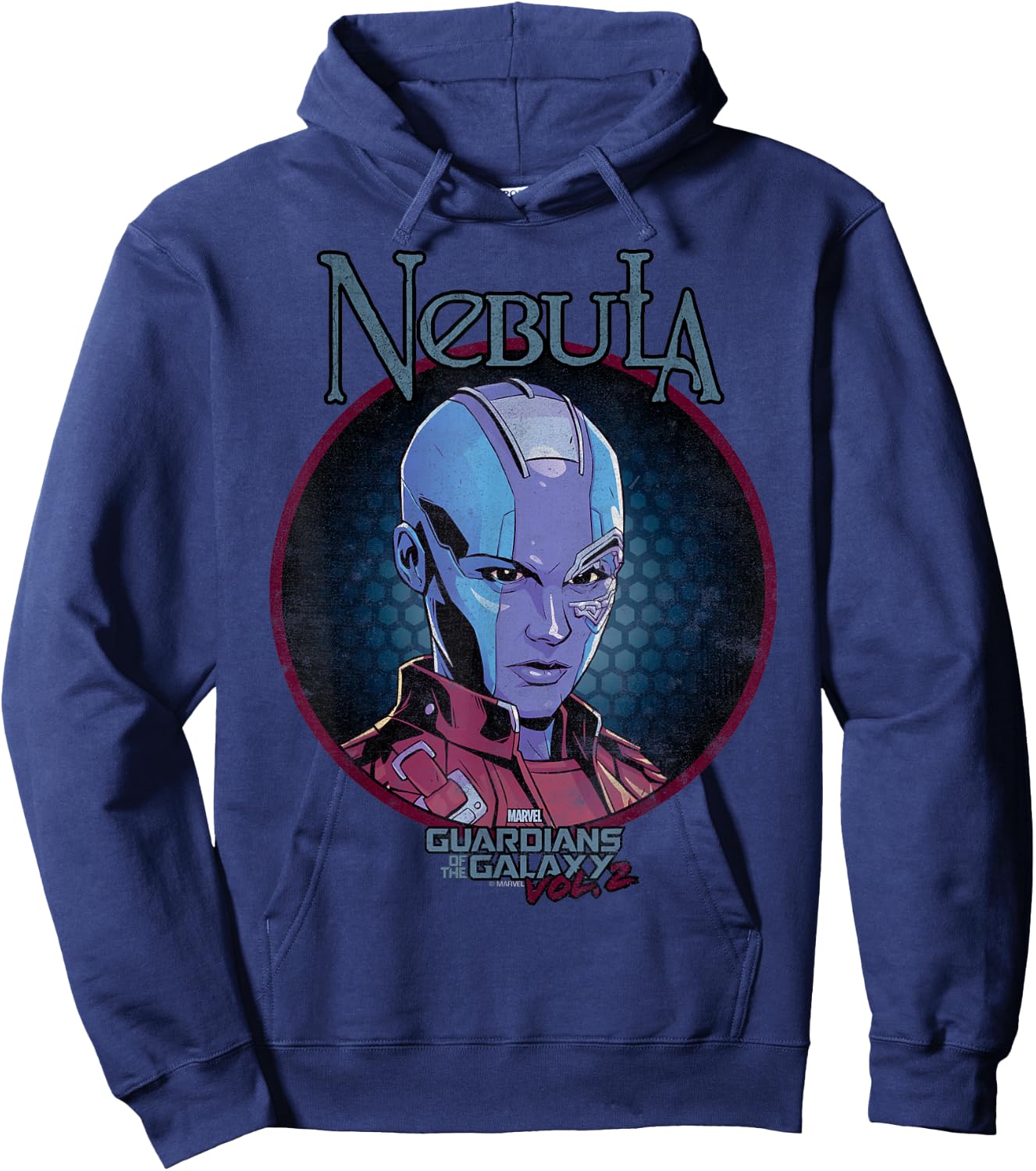 Marvel Guardians of The Galaxy Vol 2 Nebula Rock Portrait Hoodie - Hoodie | Navy