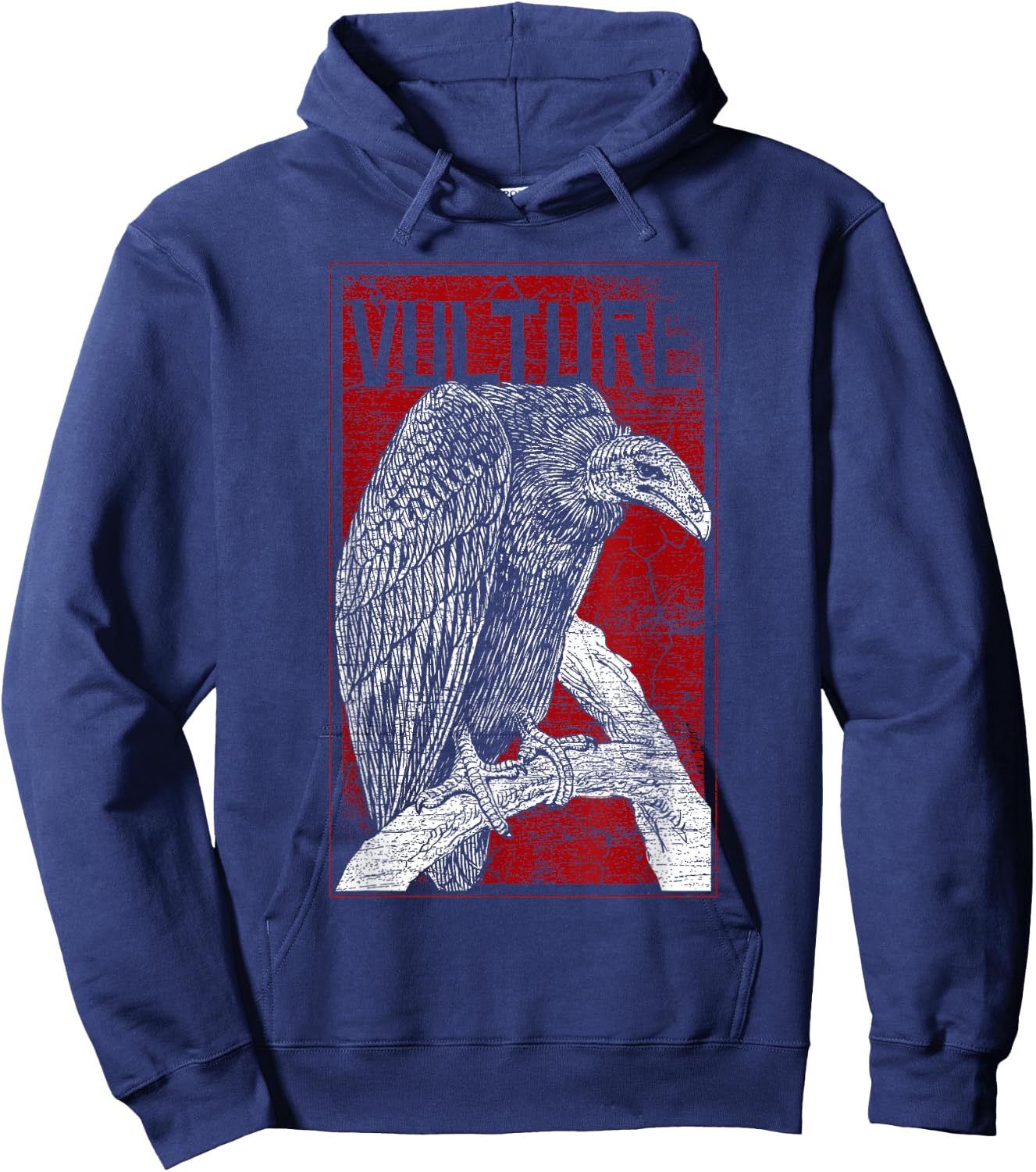 Bird Africa Animal Scavenger Ruppells Griffon Vulture Hoodie - Hoodie | Navy