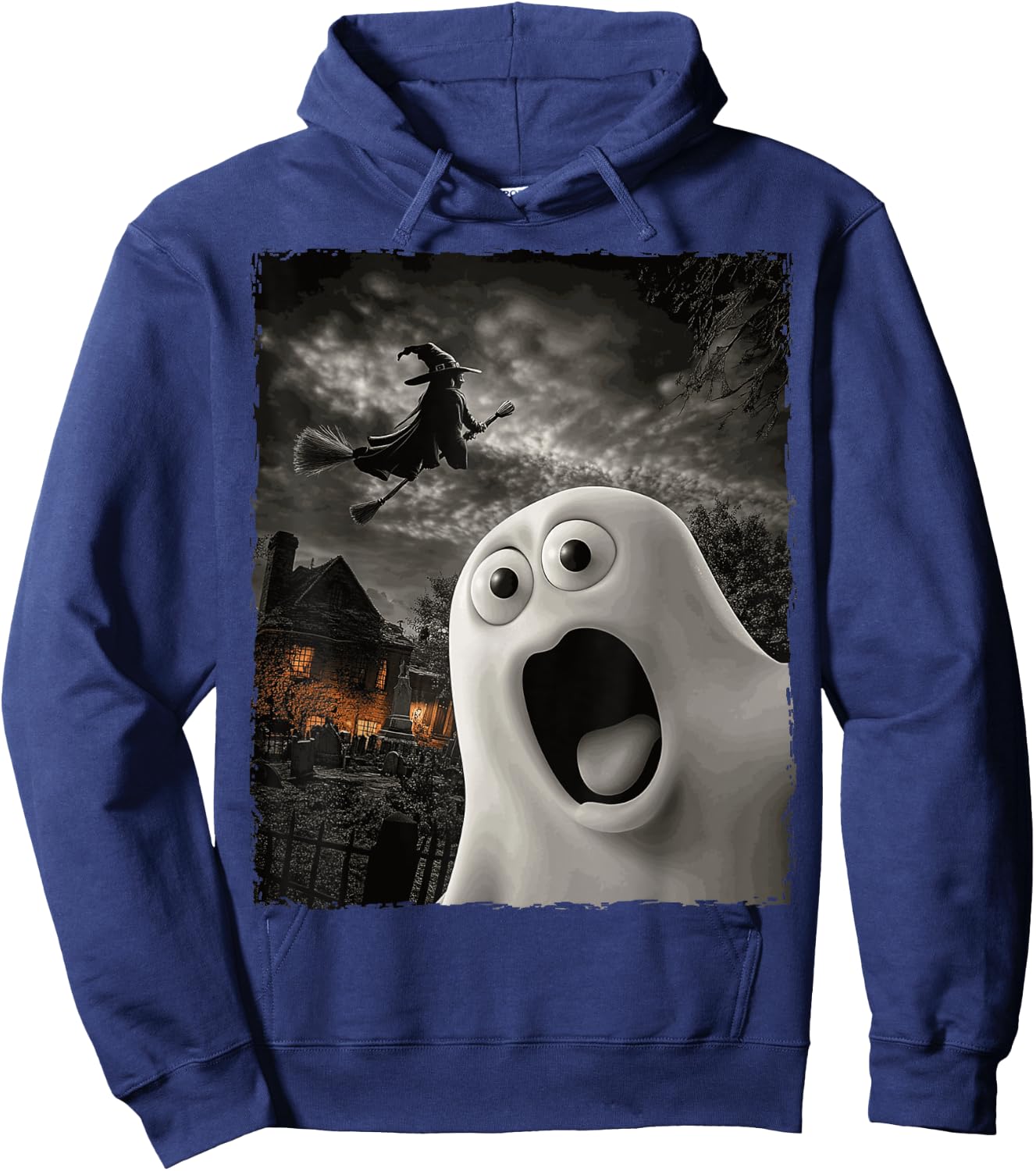 Funny Boo Ghost Witch Halloween Costume Hoodie - Hoodie | Navy
