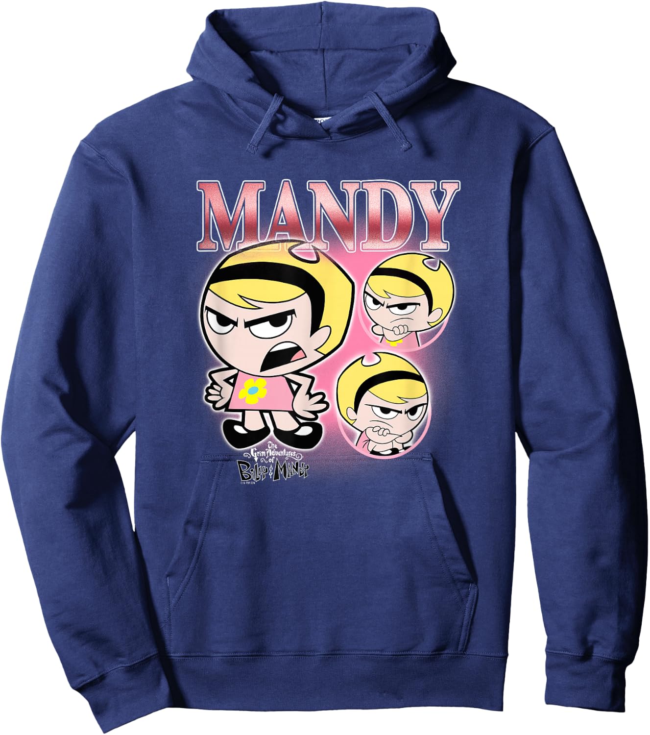 The Grim Adventures of Billy and Mandy Retro Mandy Montage Hoodie - Hoodie | Navy
