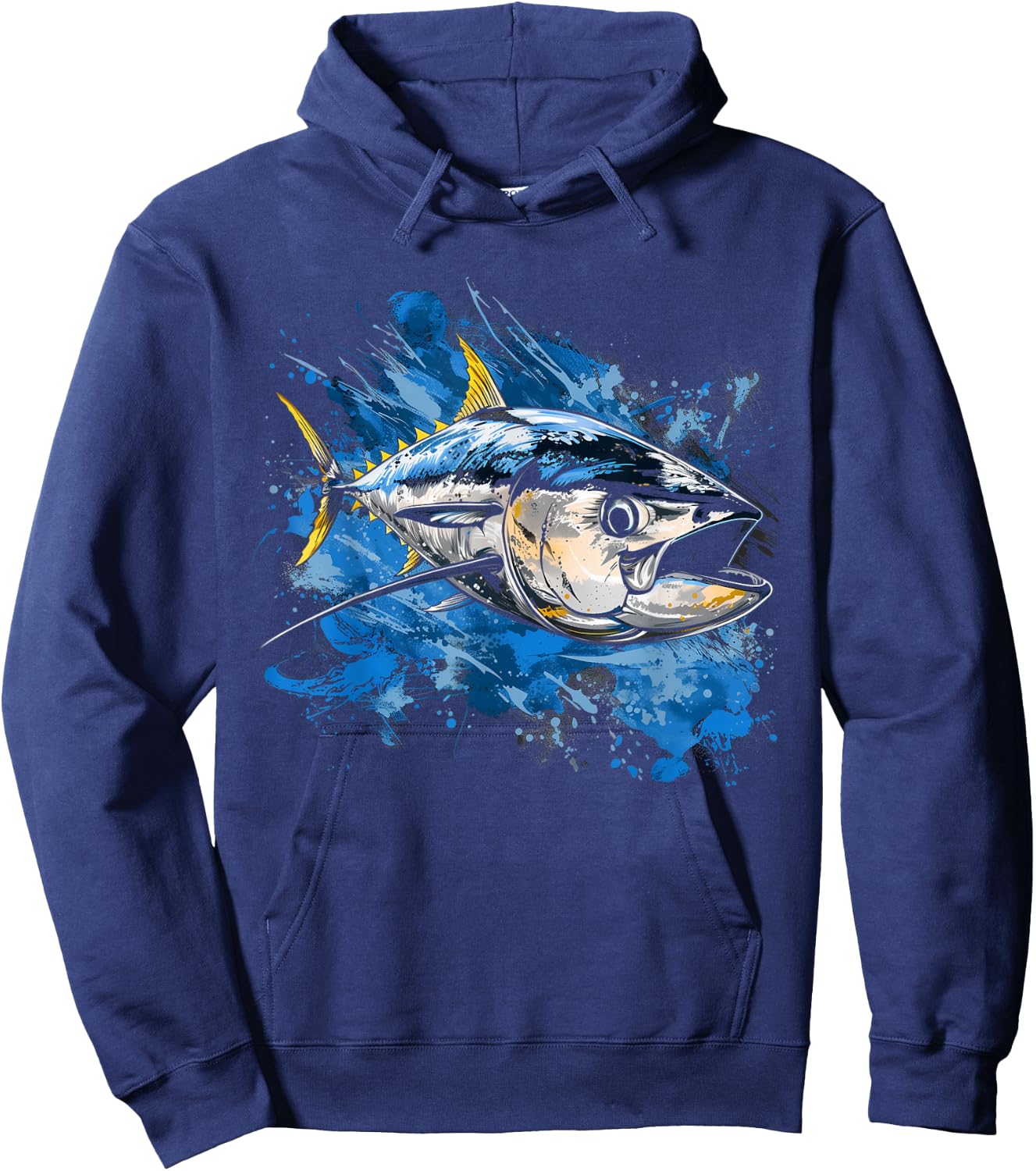 Yellowfin Tuna Fishing Big Game Fisherman Hoodie - Hoodie | Navy