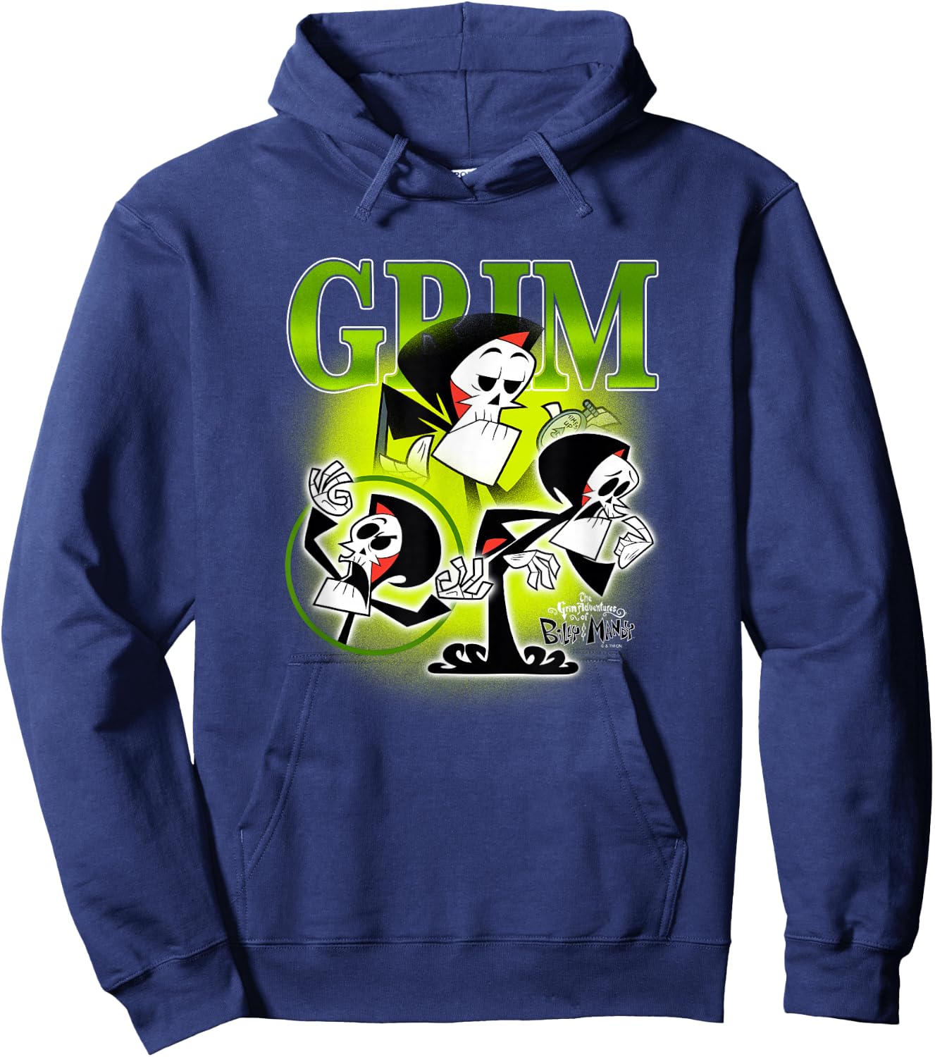 The Grim Adventures of Billy and Mandy Grim Retro Montage Hoodie - Hoodie | Navy